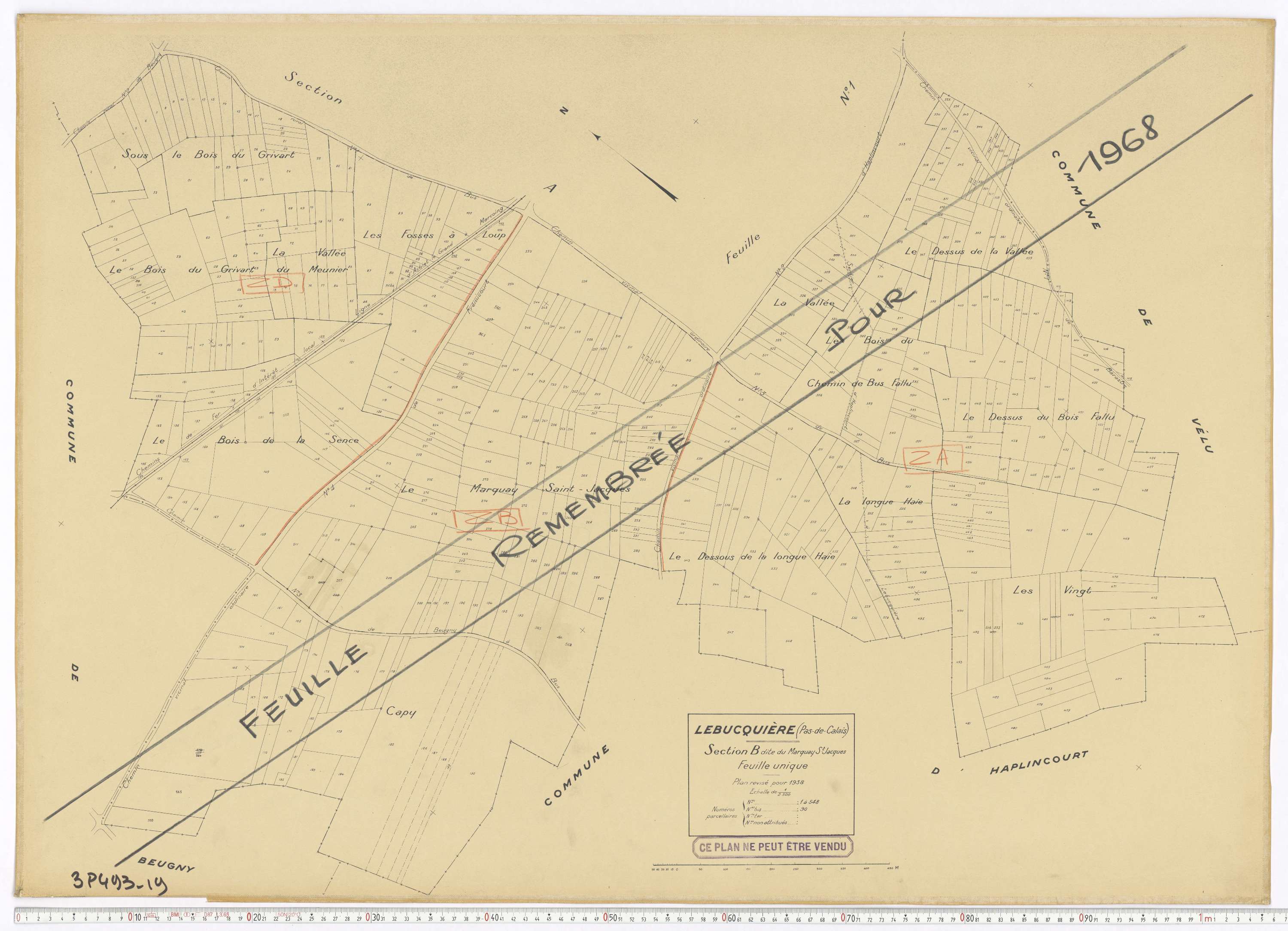 Lebucquière - Section B.