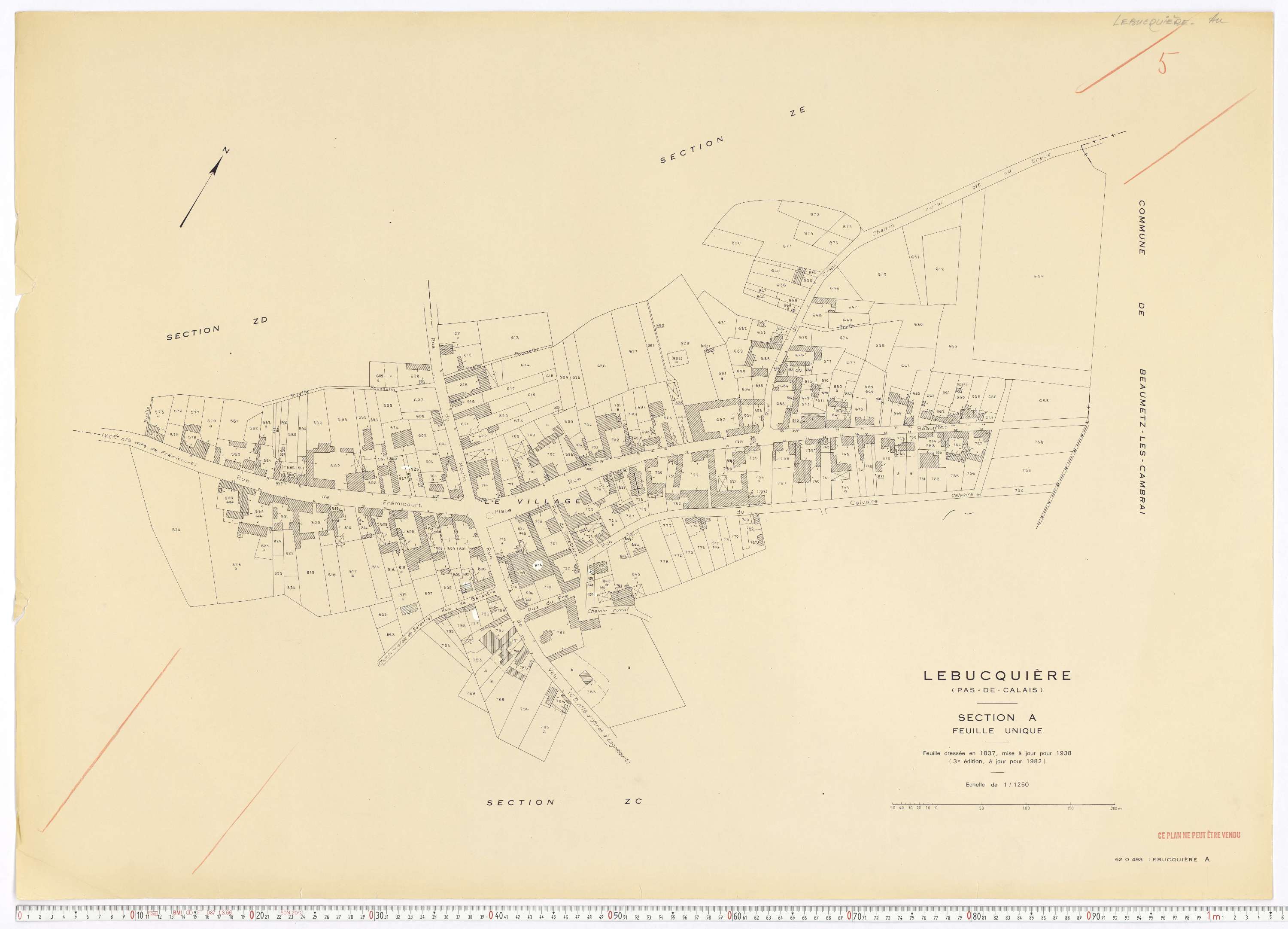 Lebucquière - Section A.