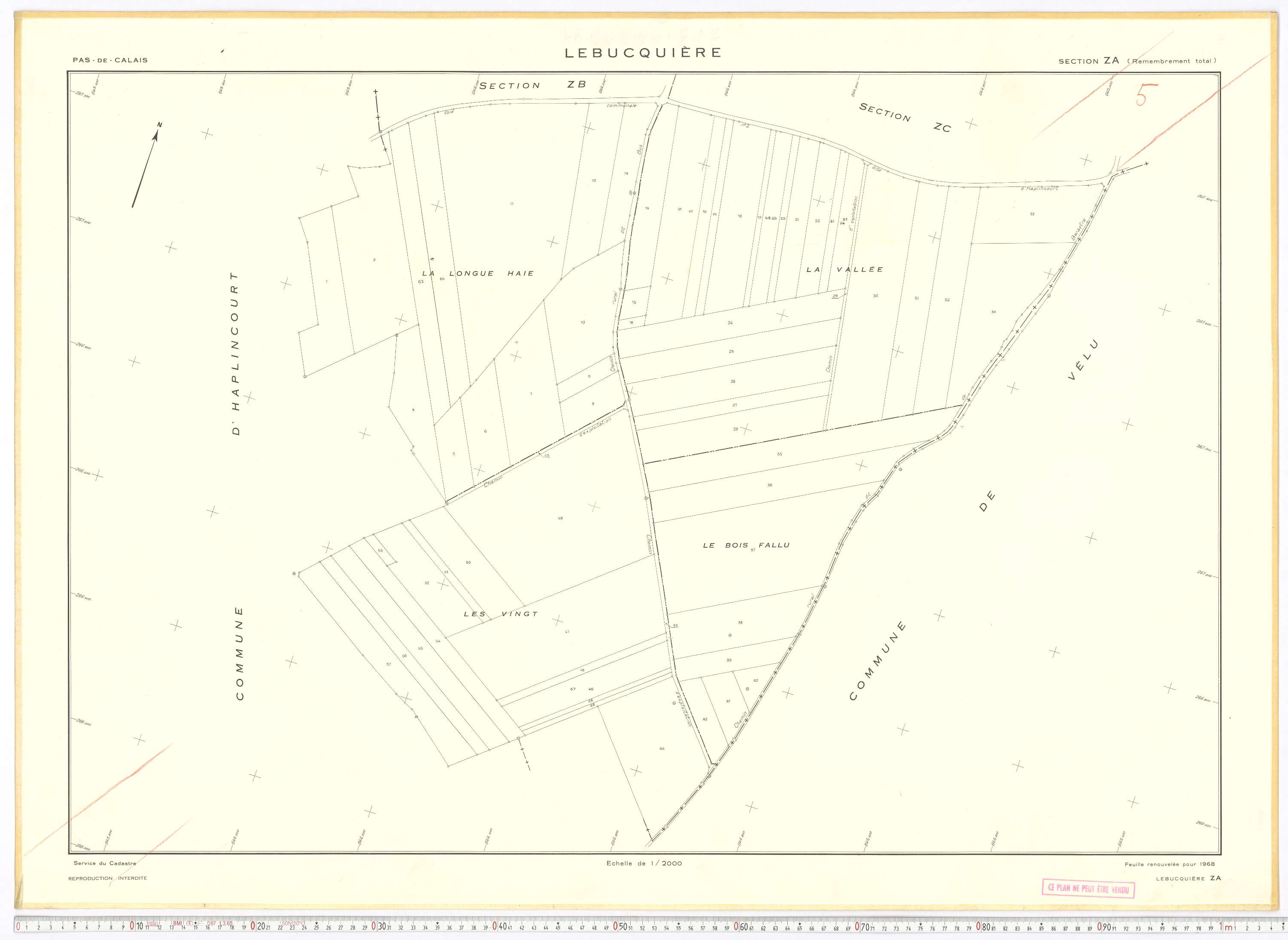 Lebucquière - Section ZA.