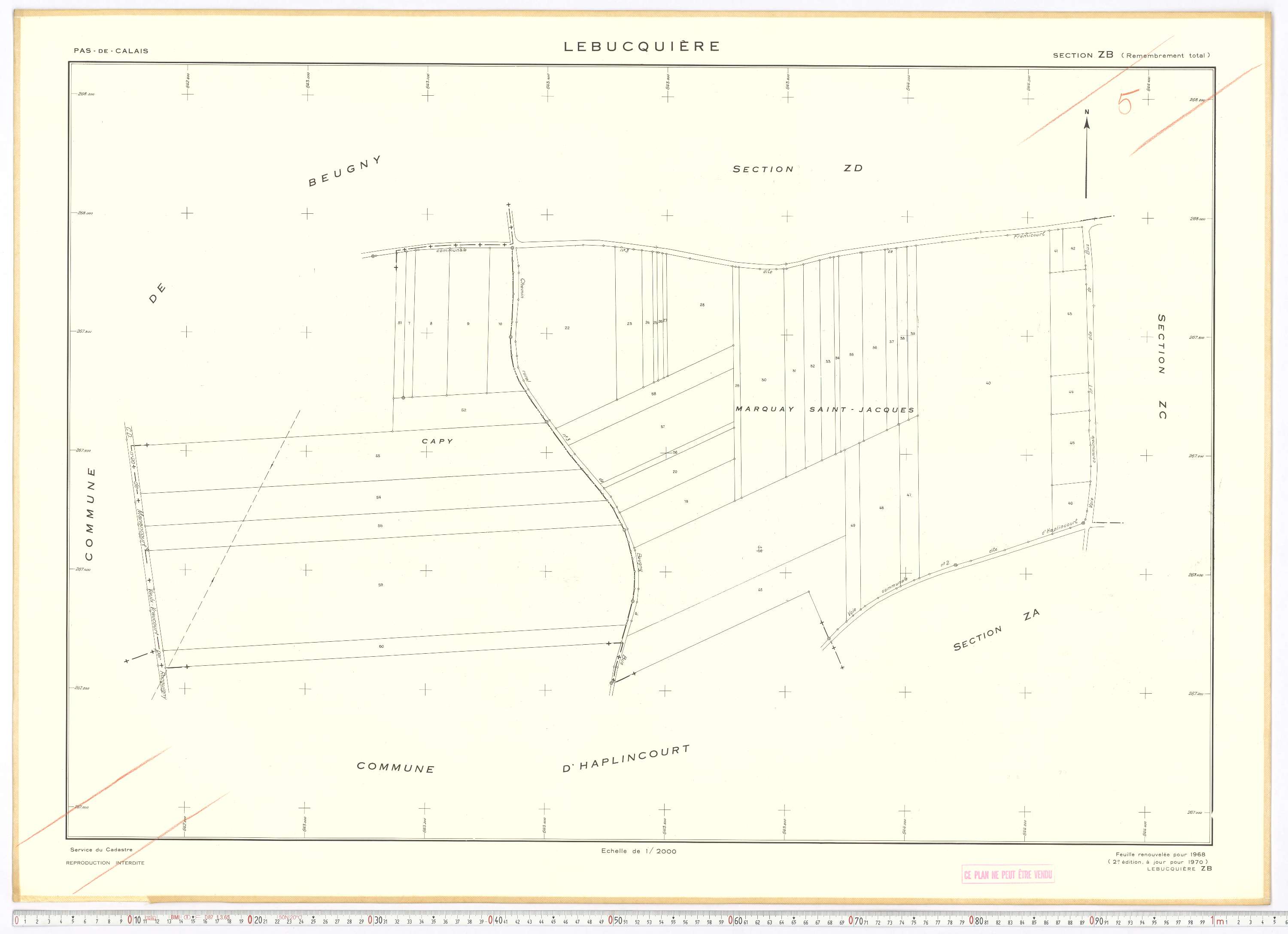 Lebucquière - Section ZB.