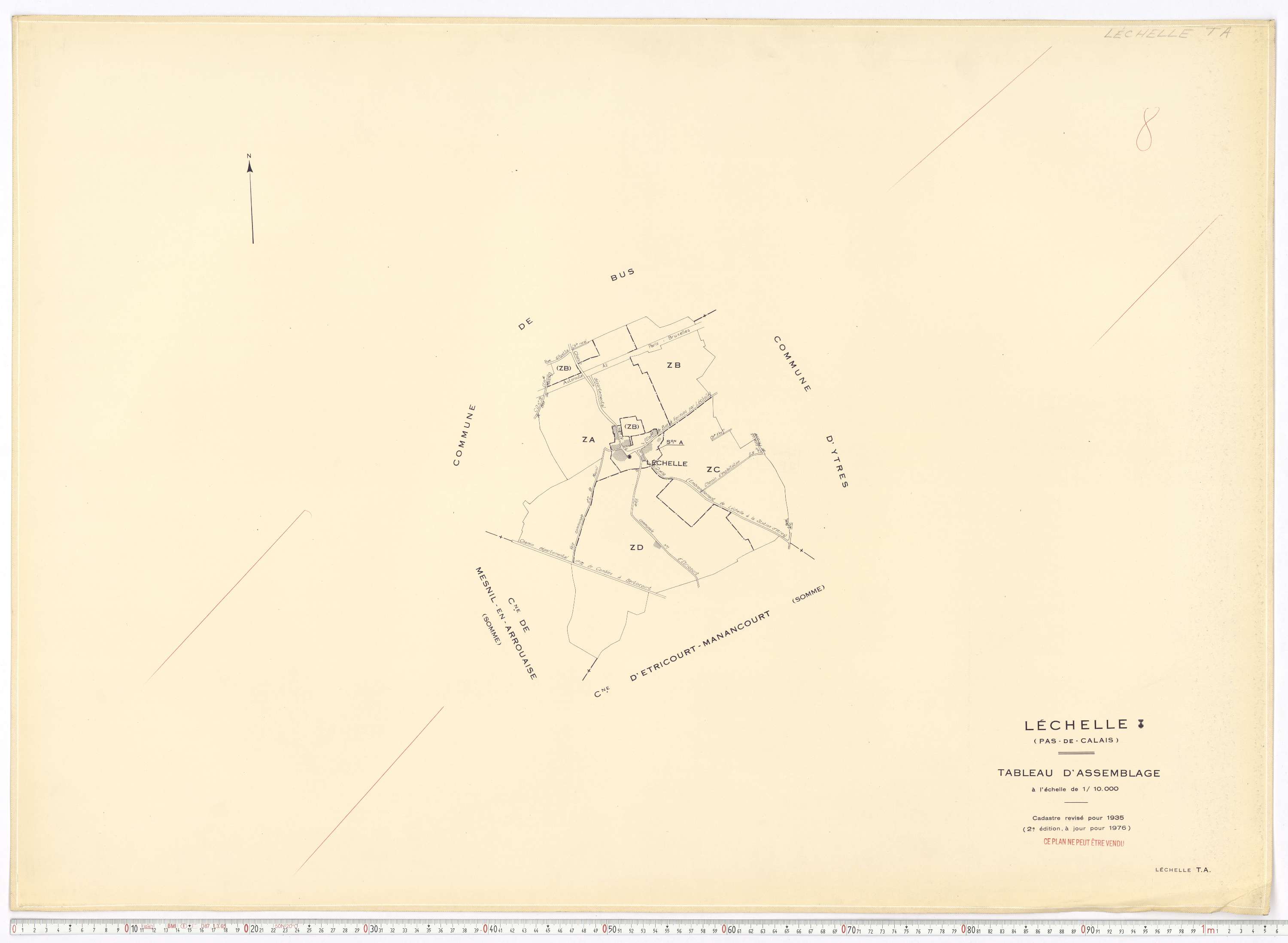 Léchelle - Tableau d'assemblage.