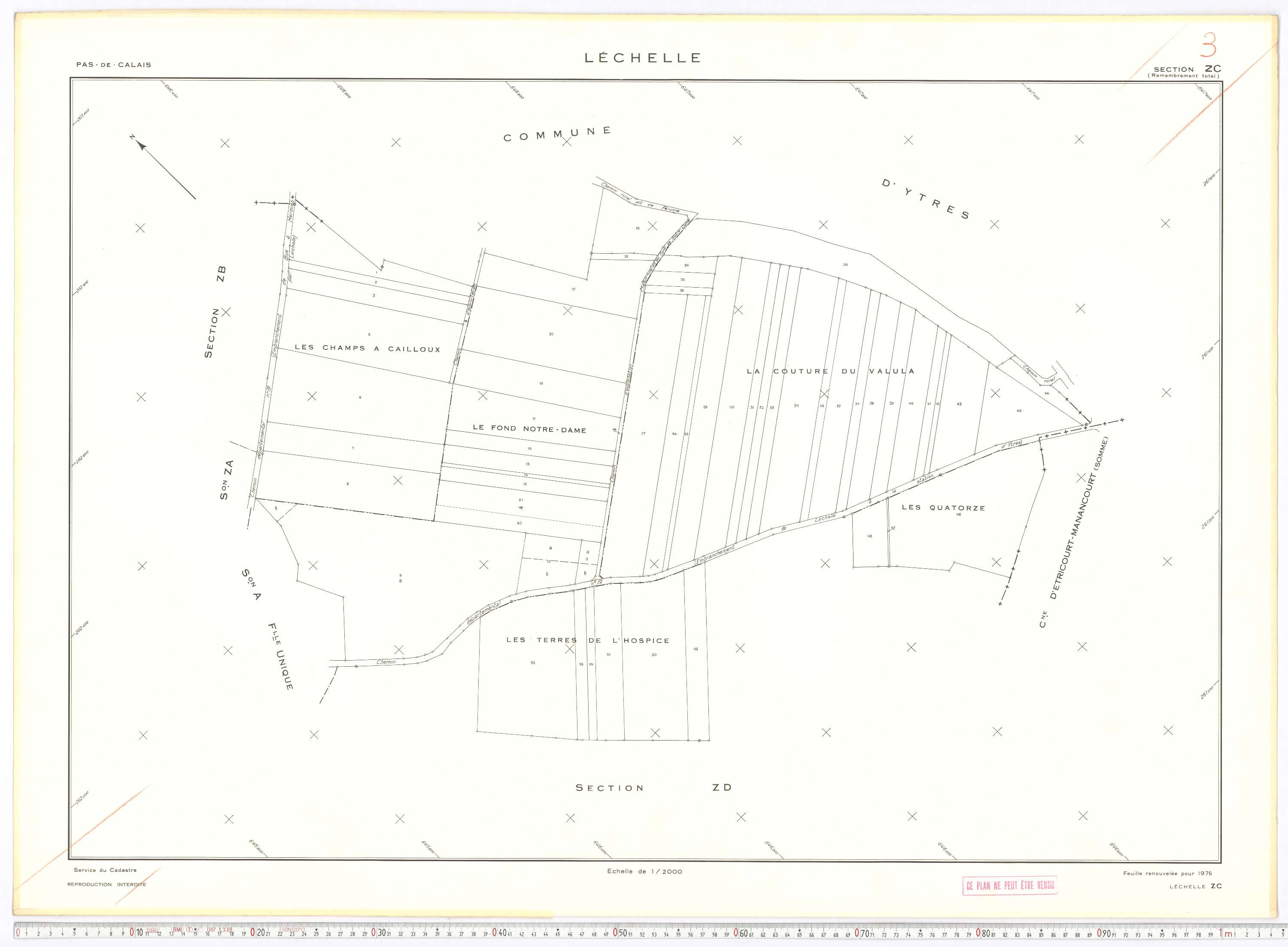 Léchelle - Section ZC.