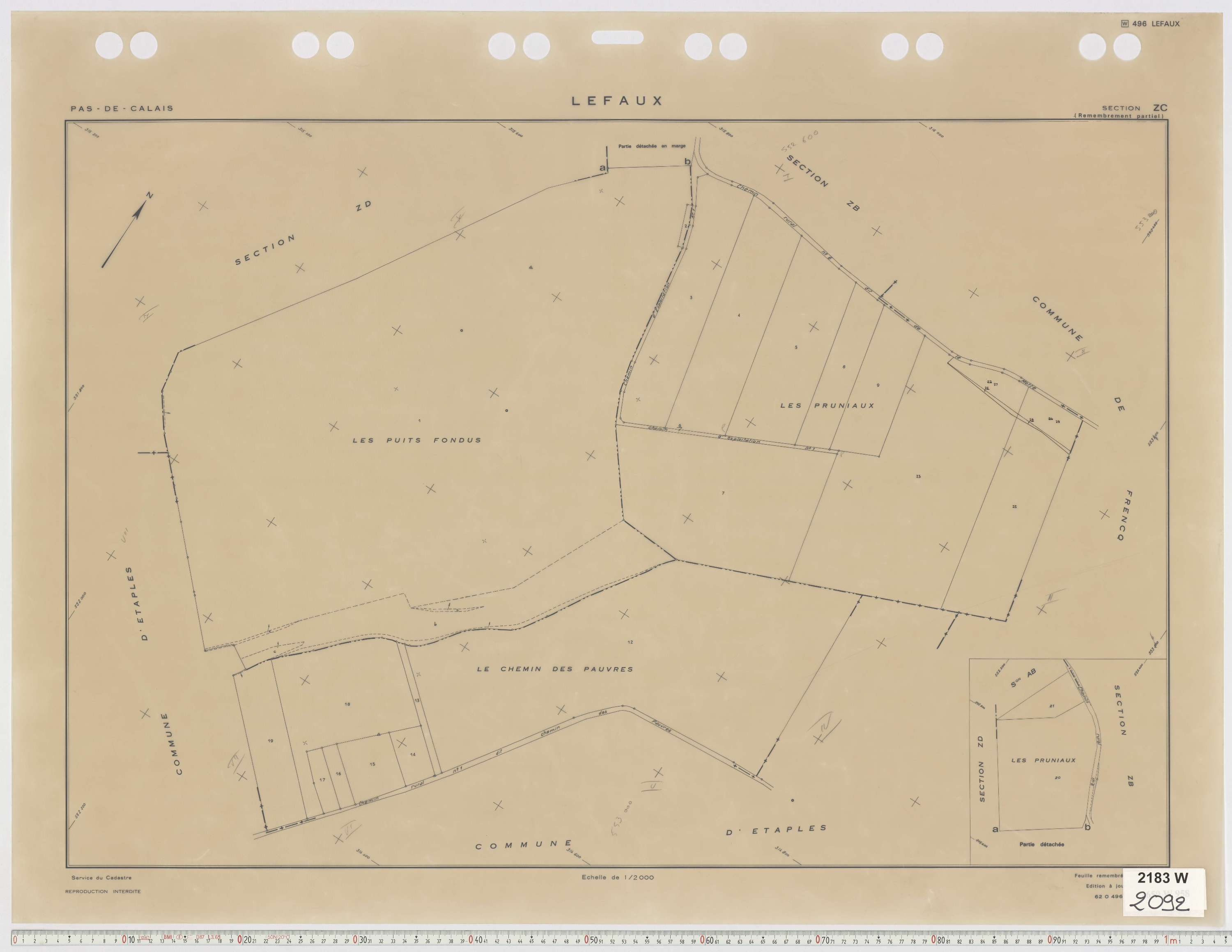 Lefaux - Section ZC.