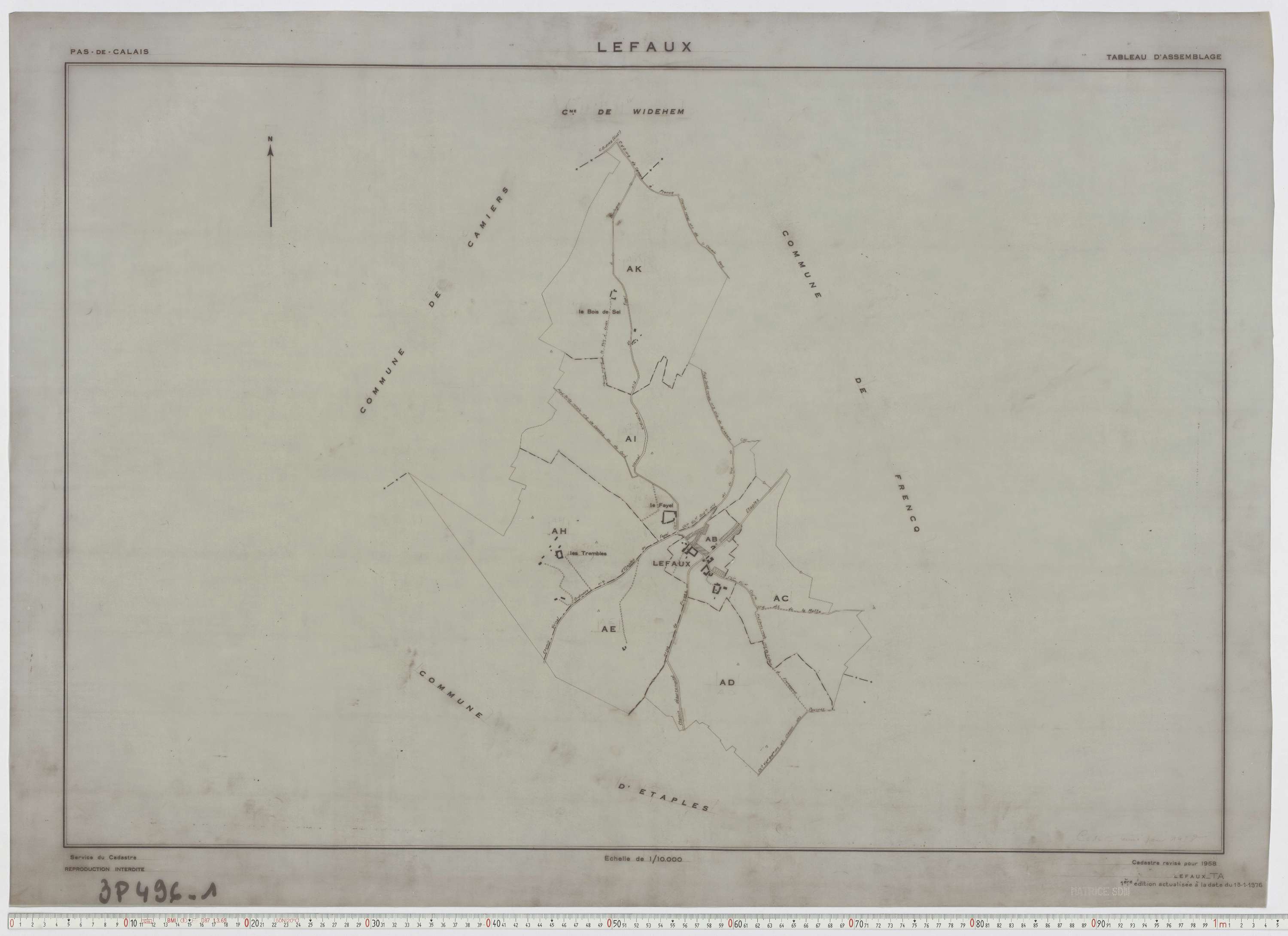 Lefaux - Tableau d'assemblage.