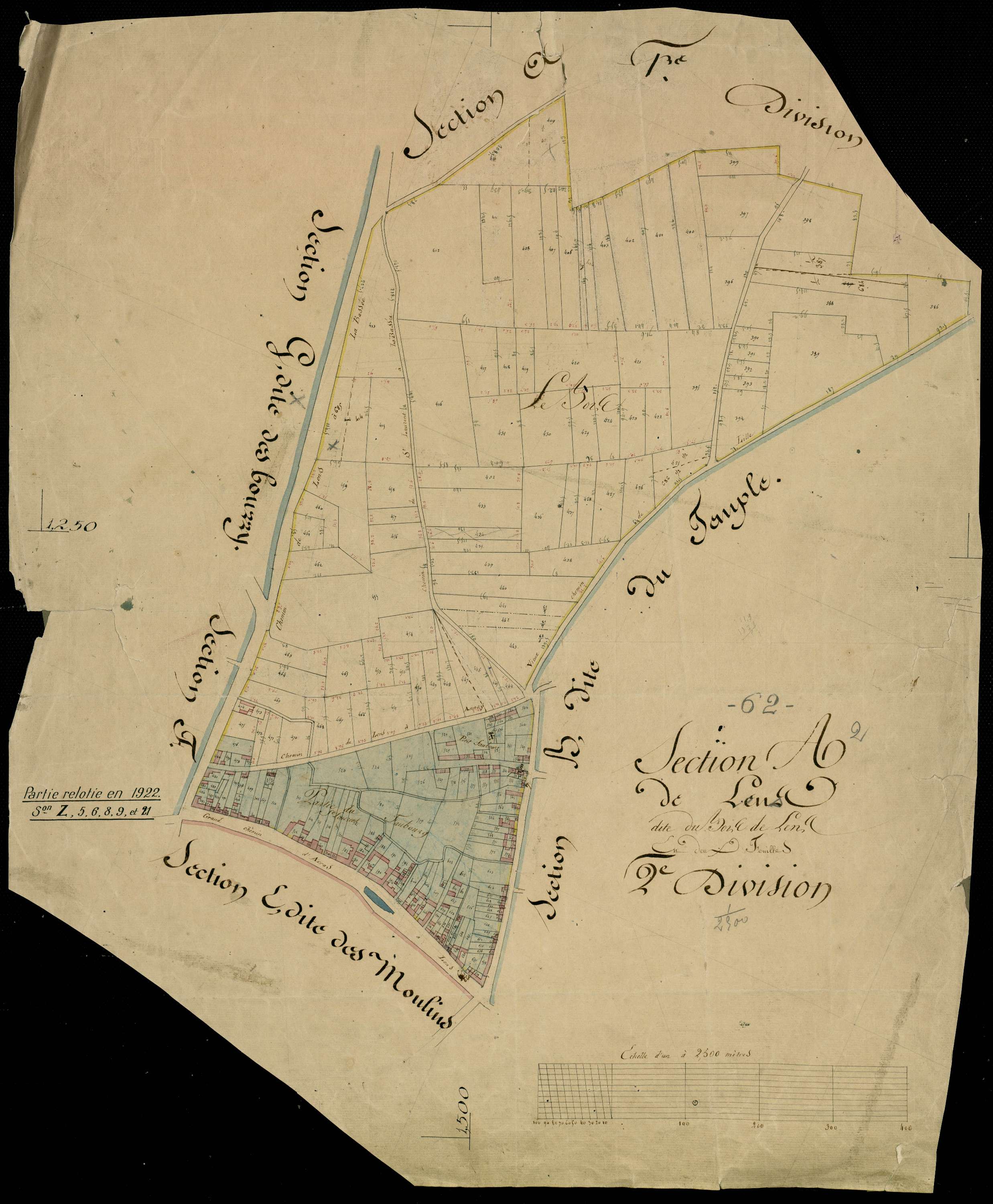 Lens - Section A, 2e feuille