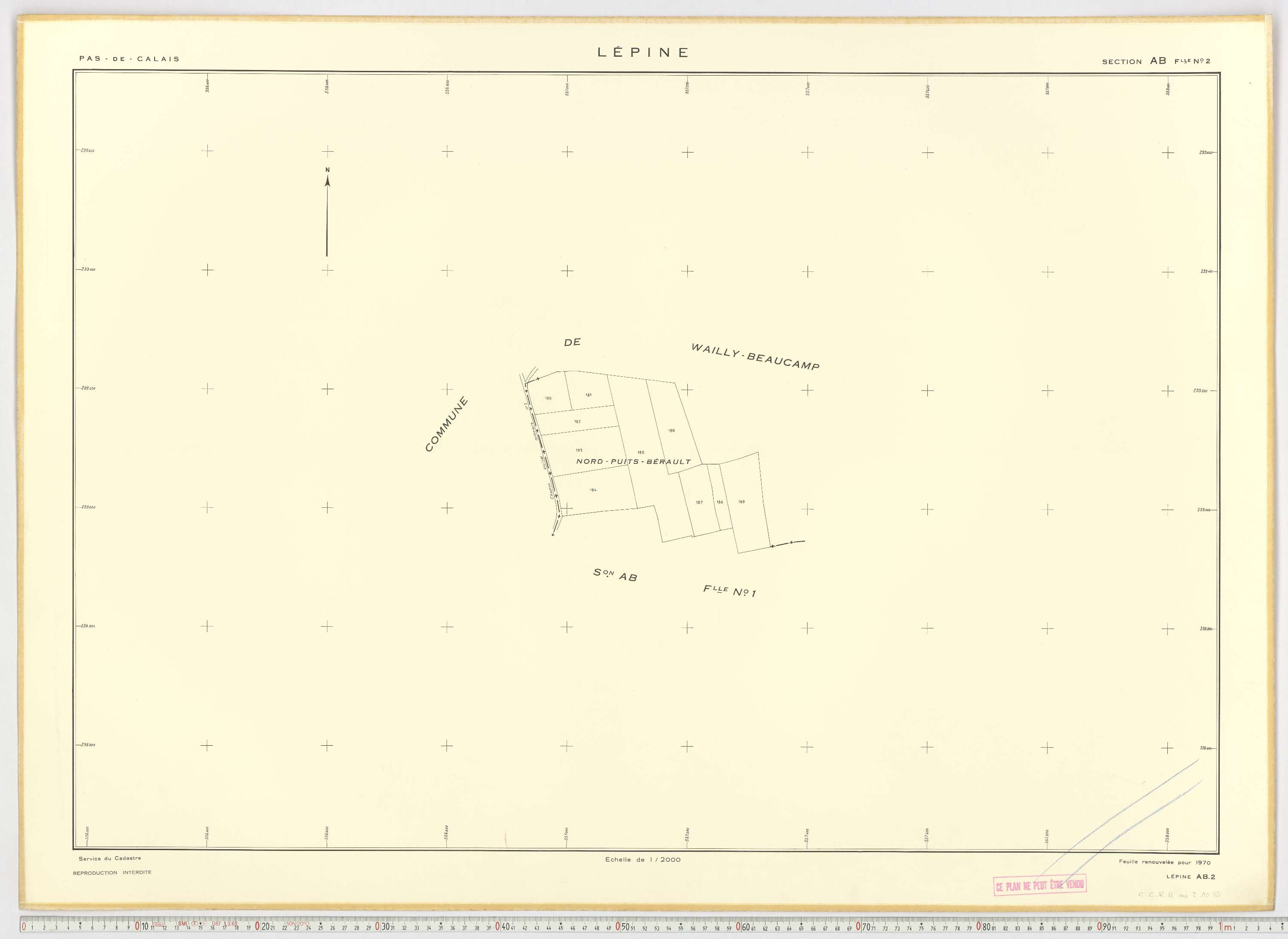 Lépine - Section AB, feuille 2.