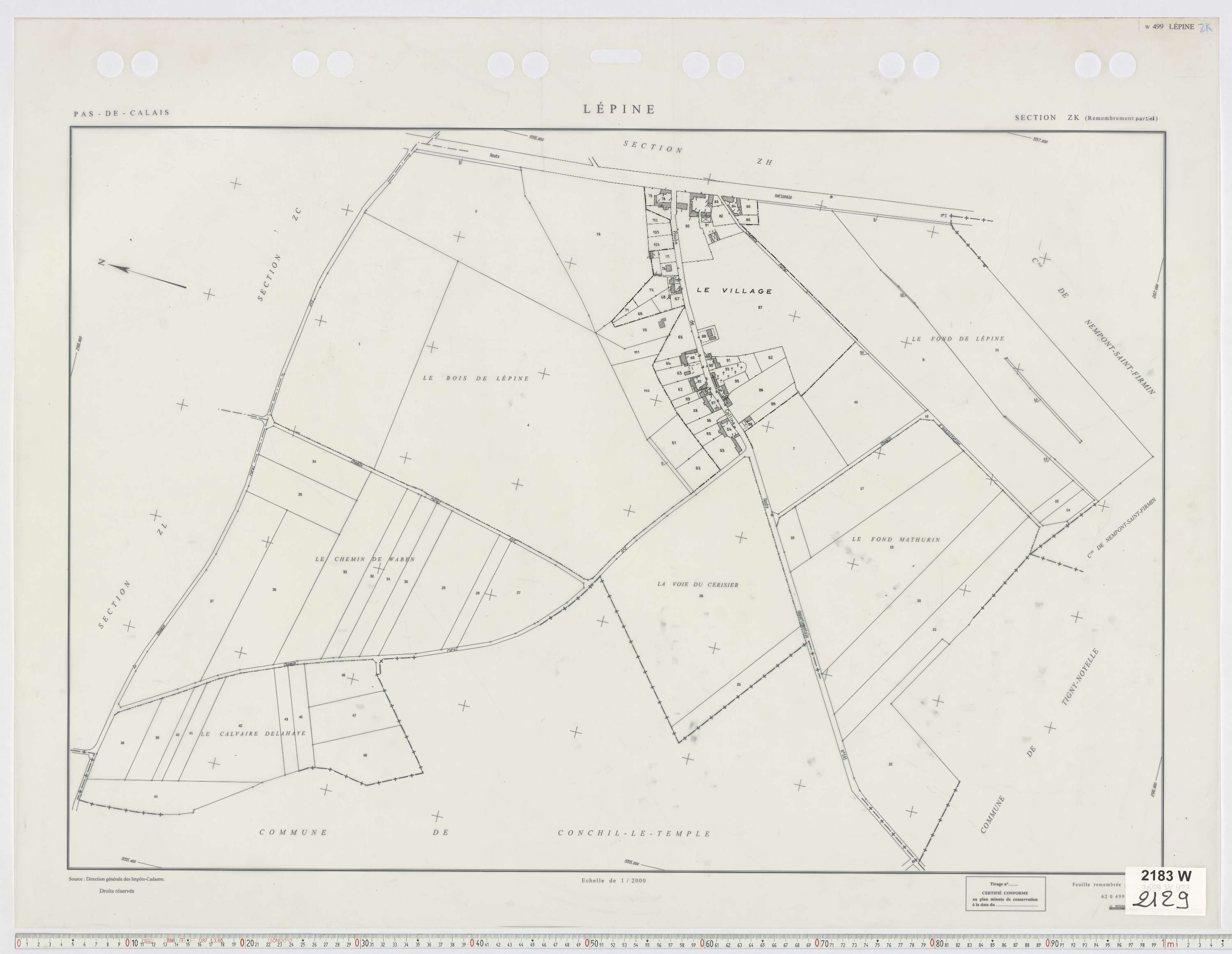 Lépine - Section ZK.