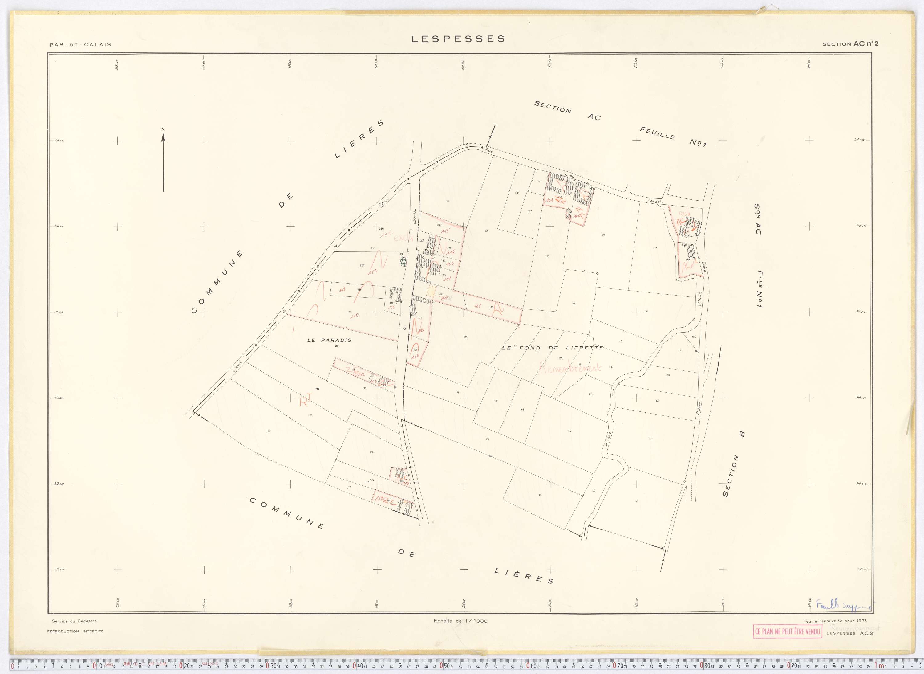 Lespesses - Section AC, feuille 2.