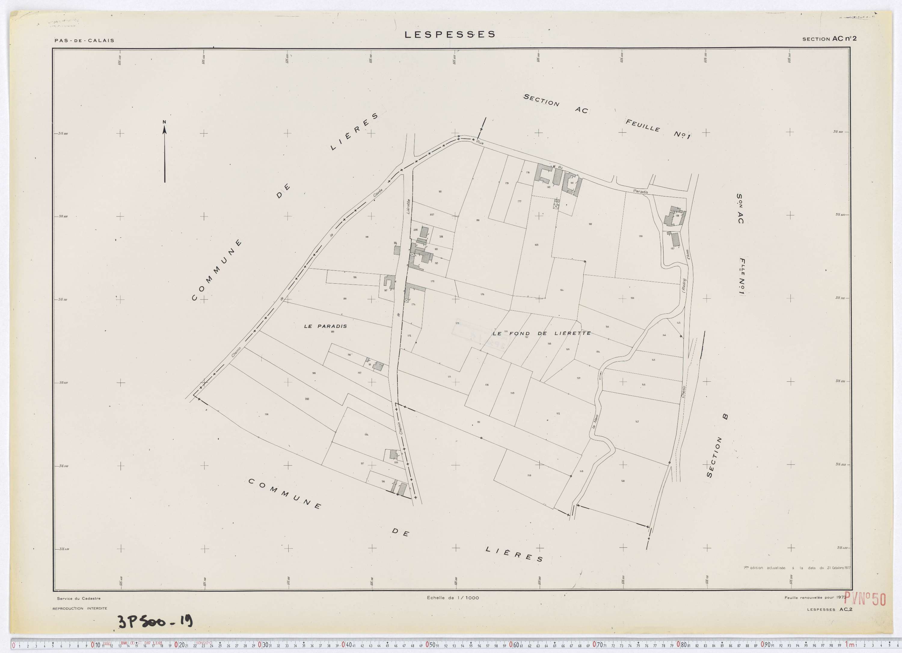 Lespesses - Section AC, feuille 2.