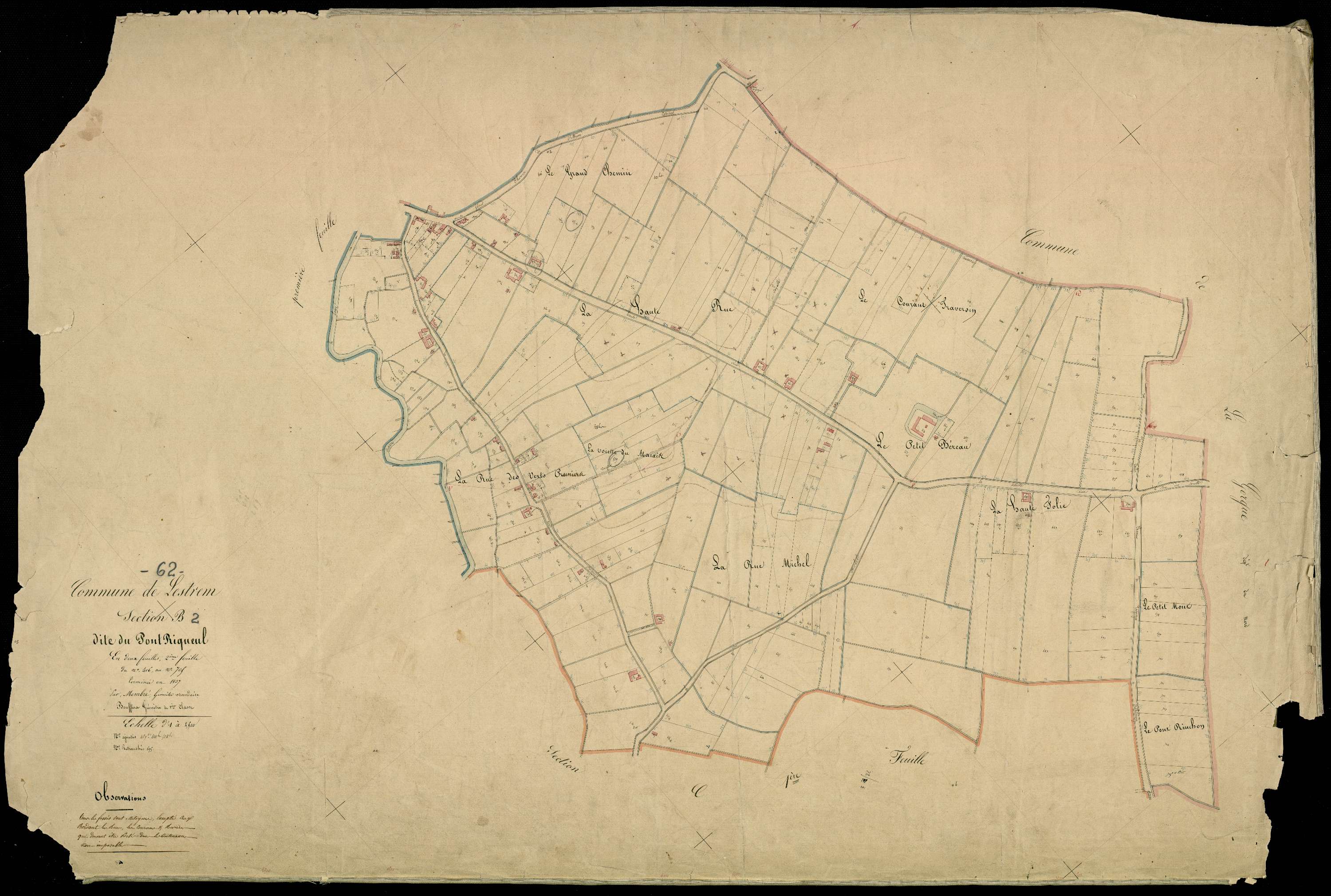 Lestrem - Section B, 2e feuille