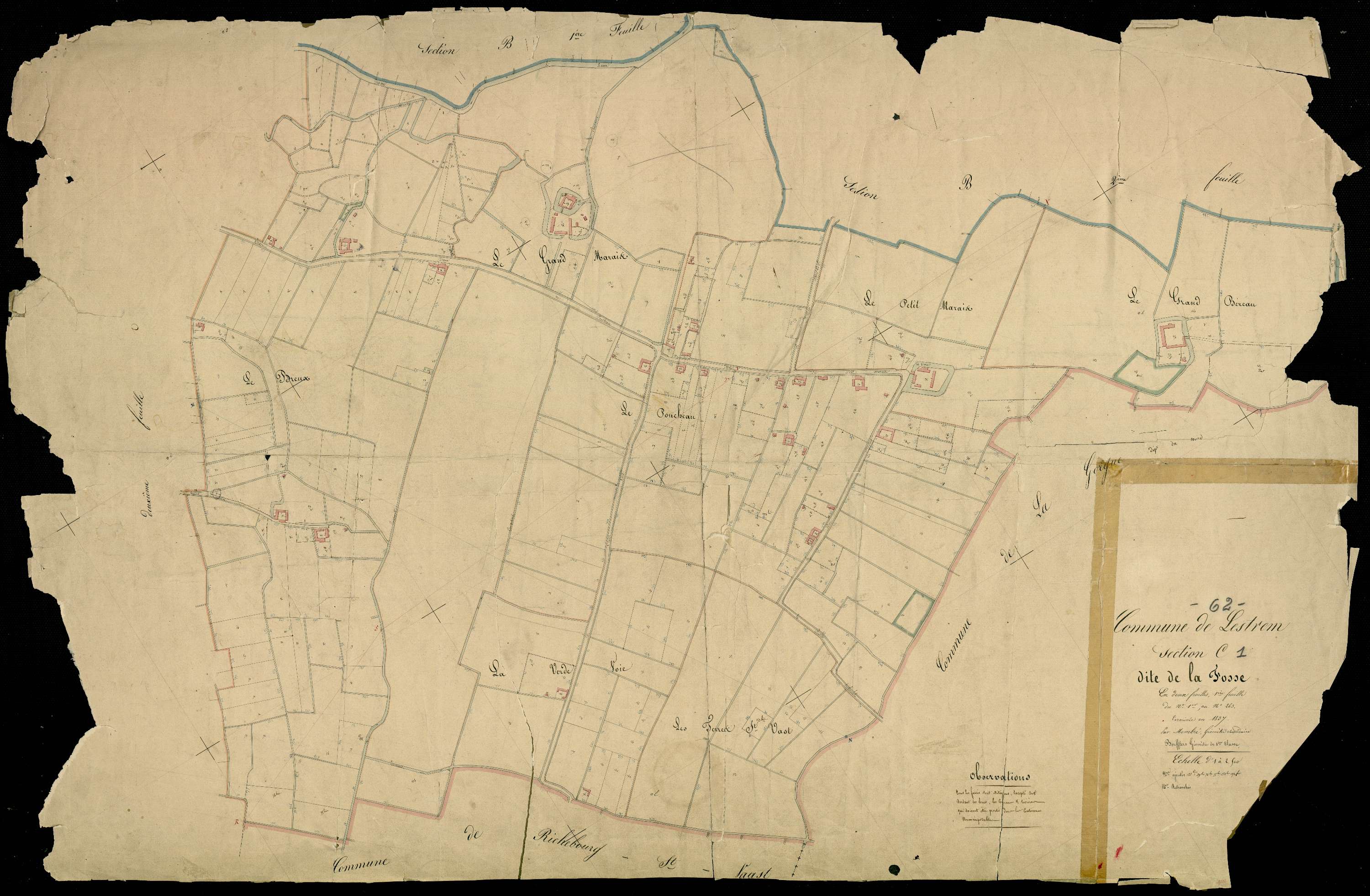 Lestrem - Section C, 1re feuille