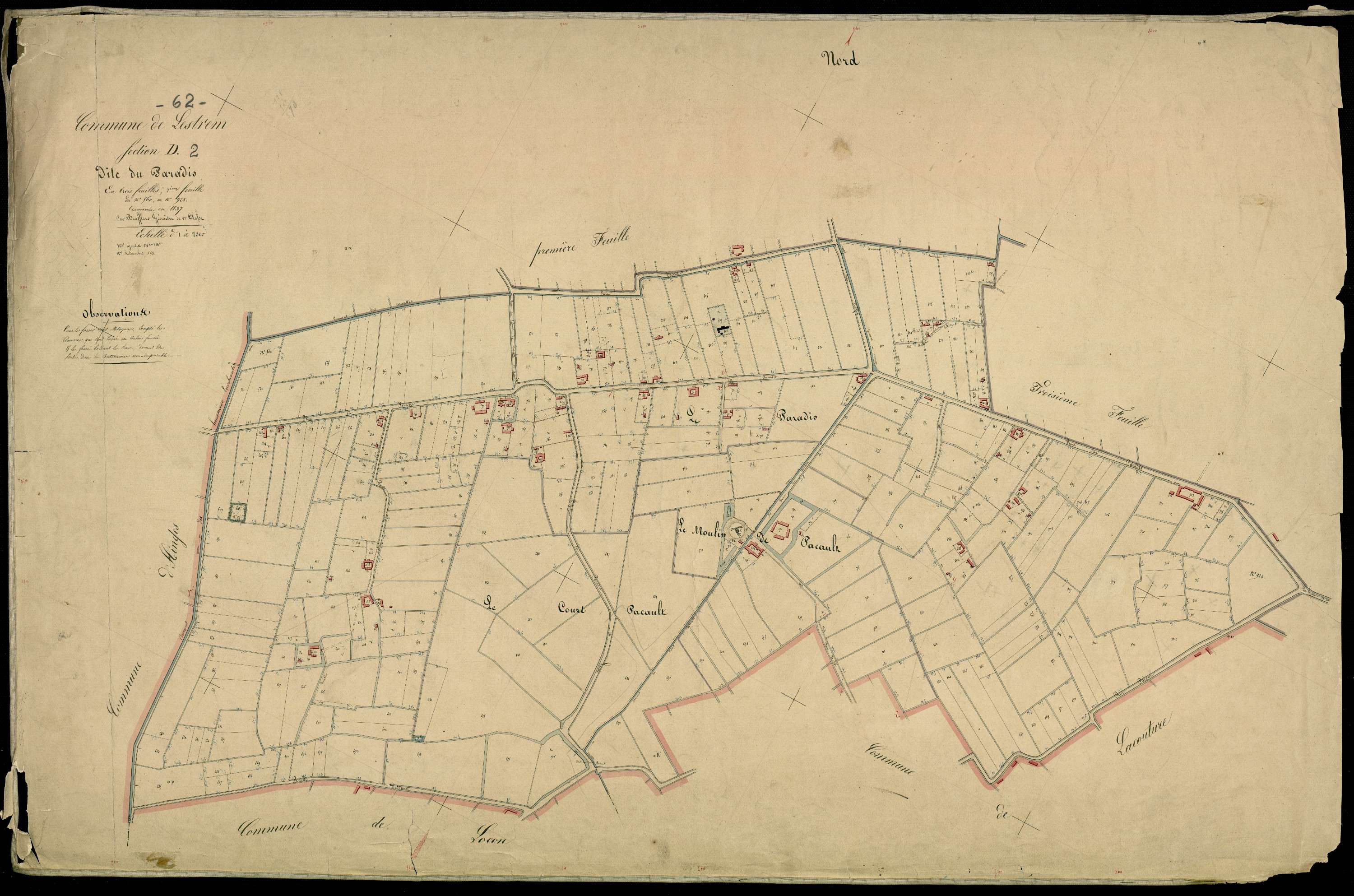 Lestrem - Section D, 2e feuille
