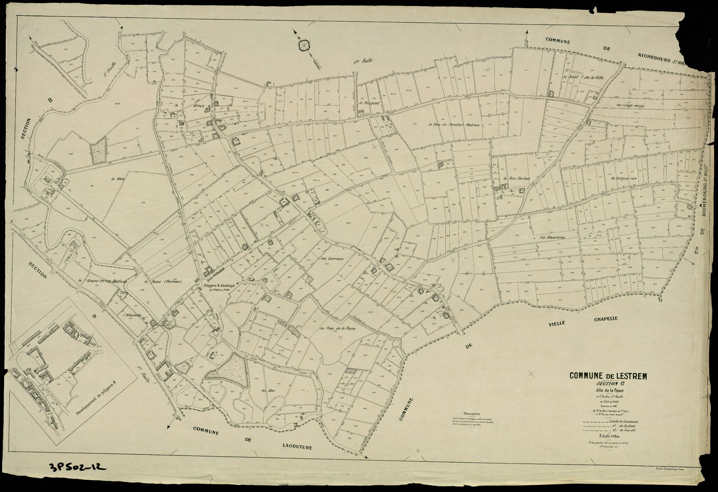 Lestrem - Section C, 2e feuille