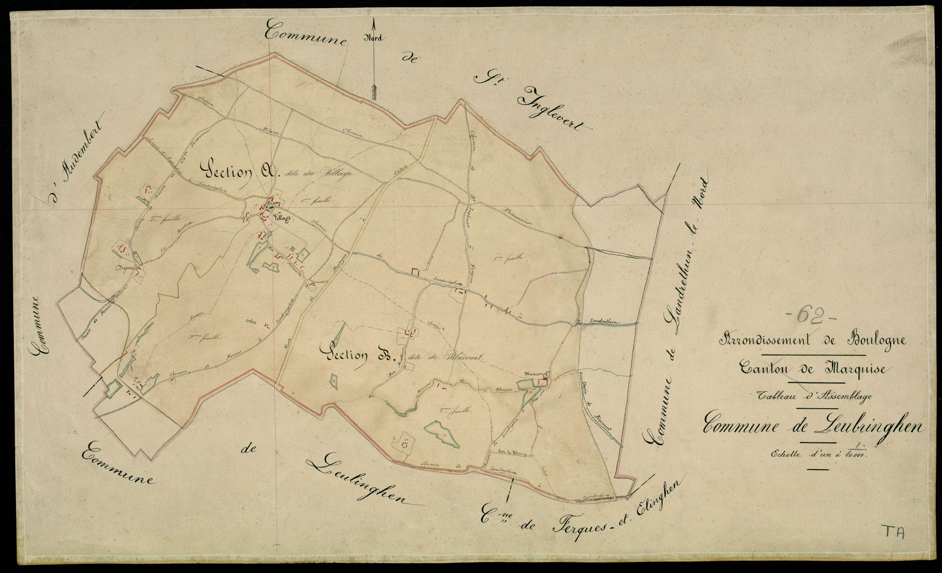 Leubringhen - Tableau d'assemblage