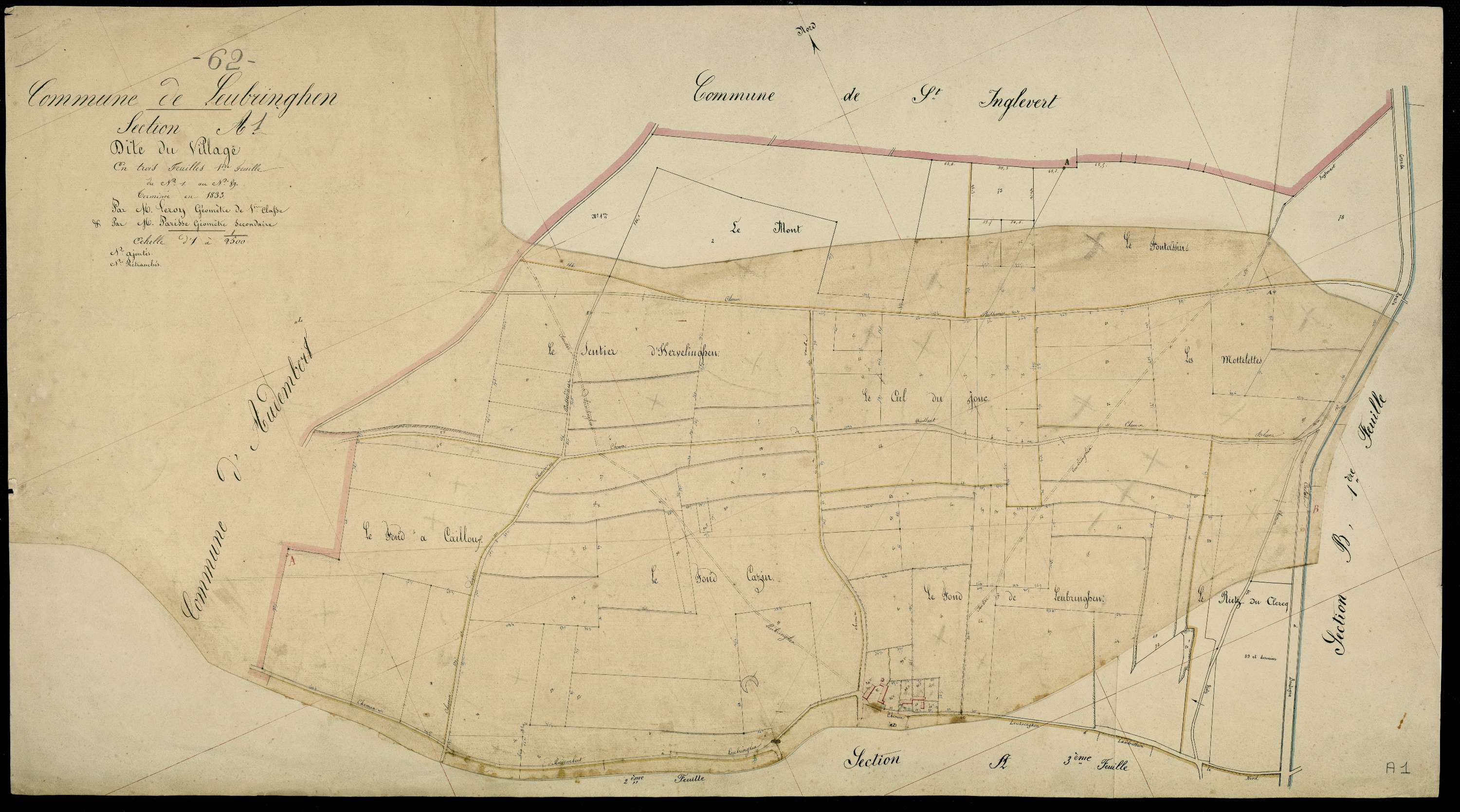 Leubringhen - Section A, 1re feuille
