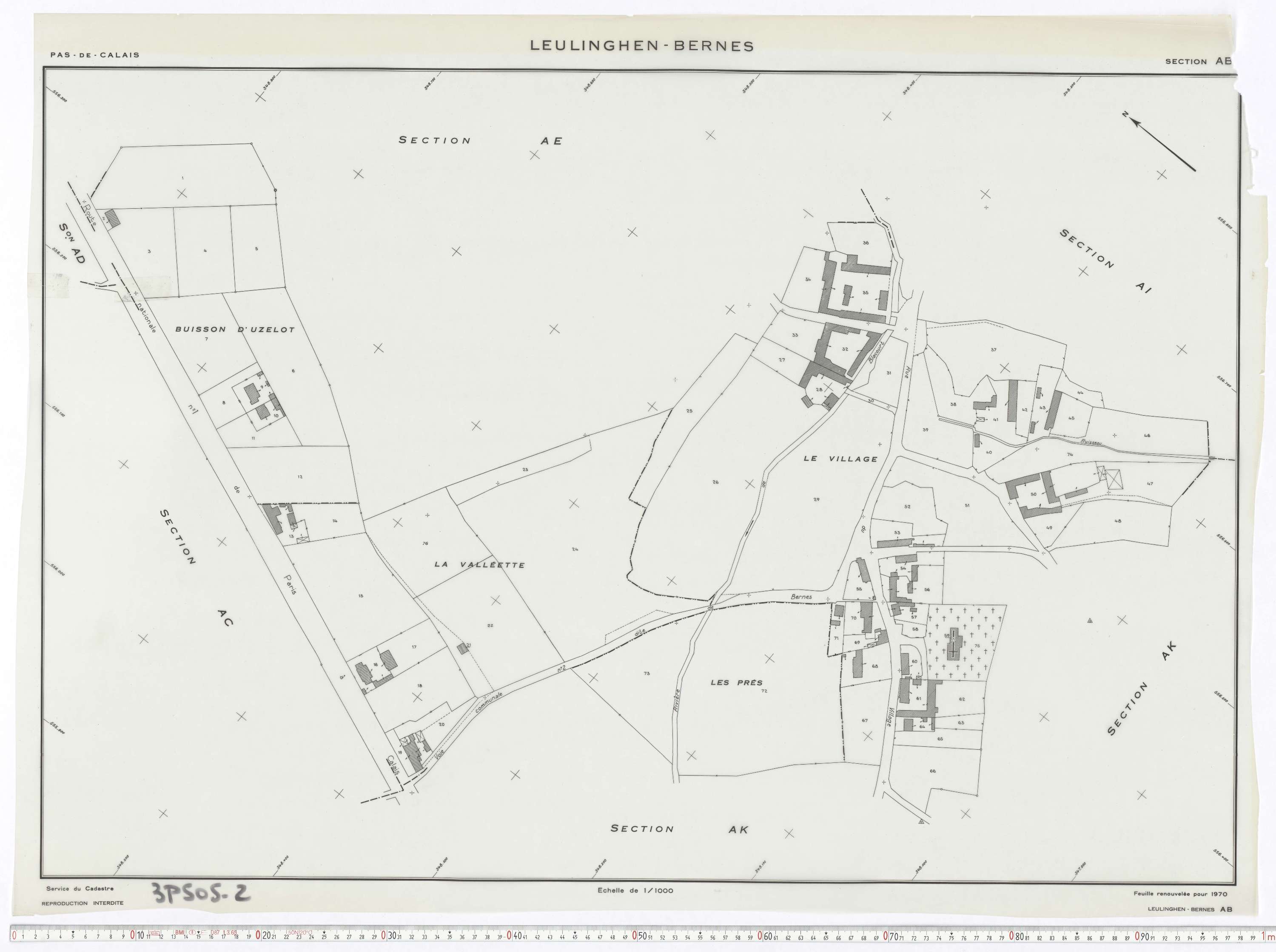 Leulinghen-Bernes - Section AB.