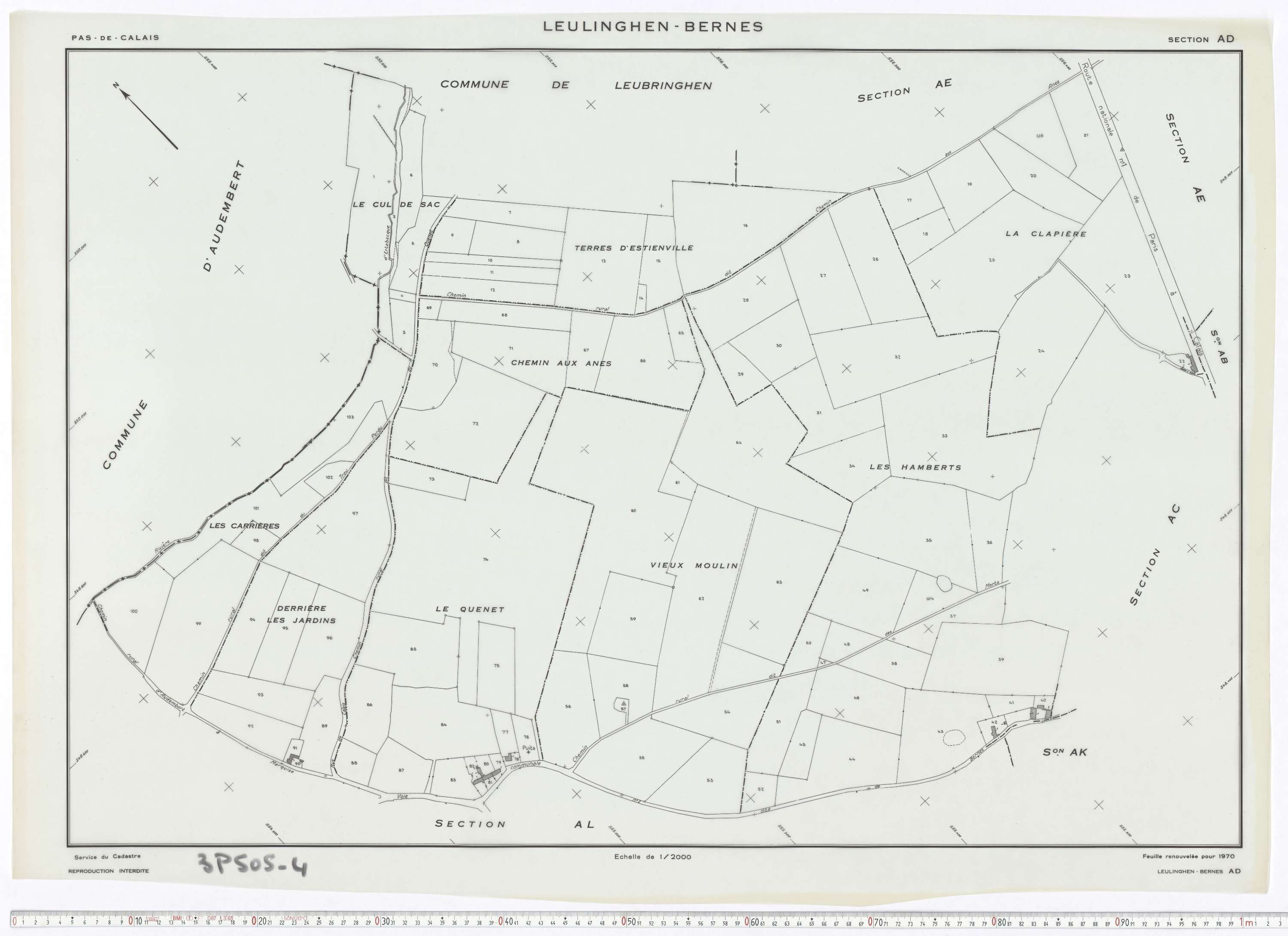 Leulinghen-Bernes - Section AD.
