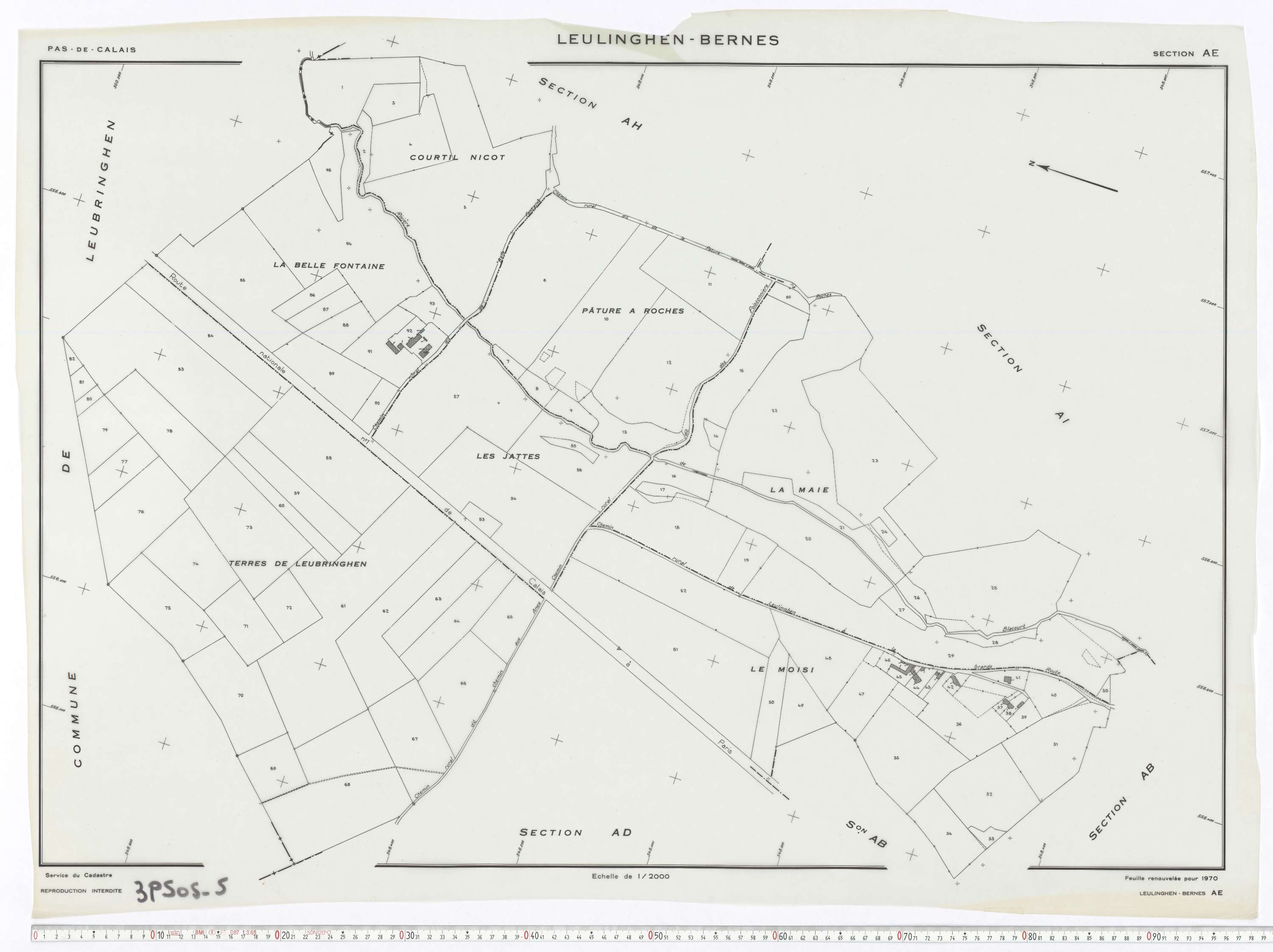 Leulinghen-Bernes - Section AE.