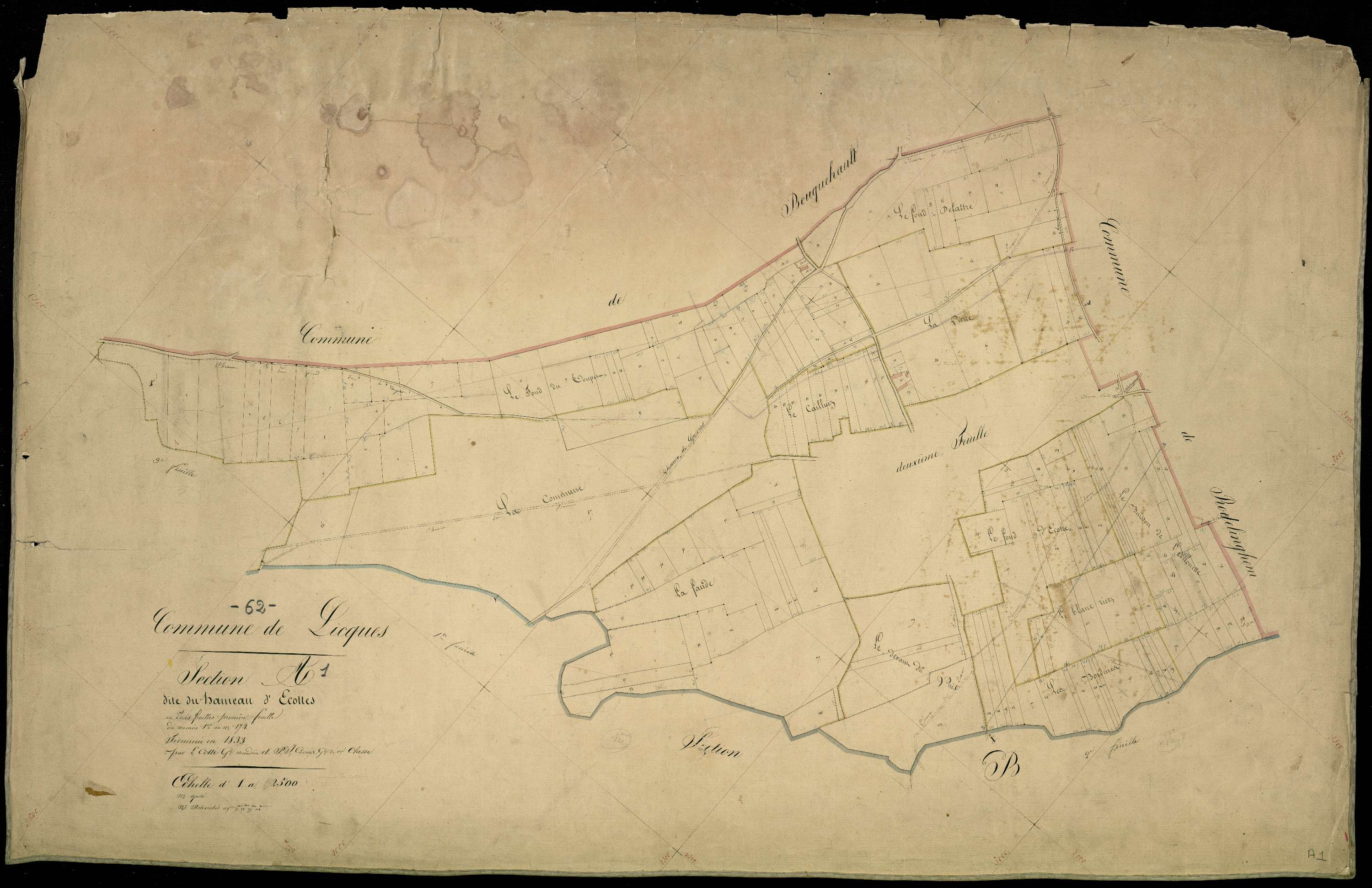 Licques - Section A, 1re feuille