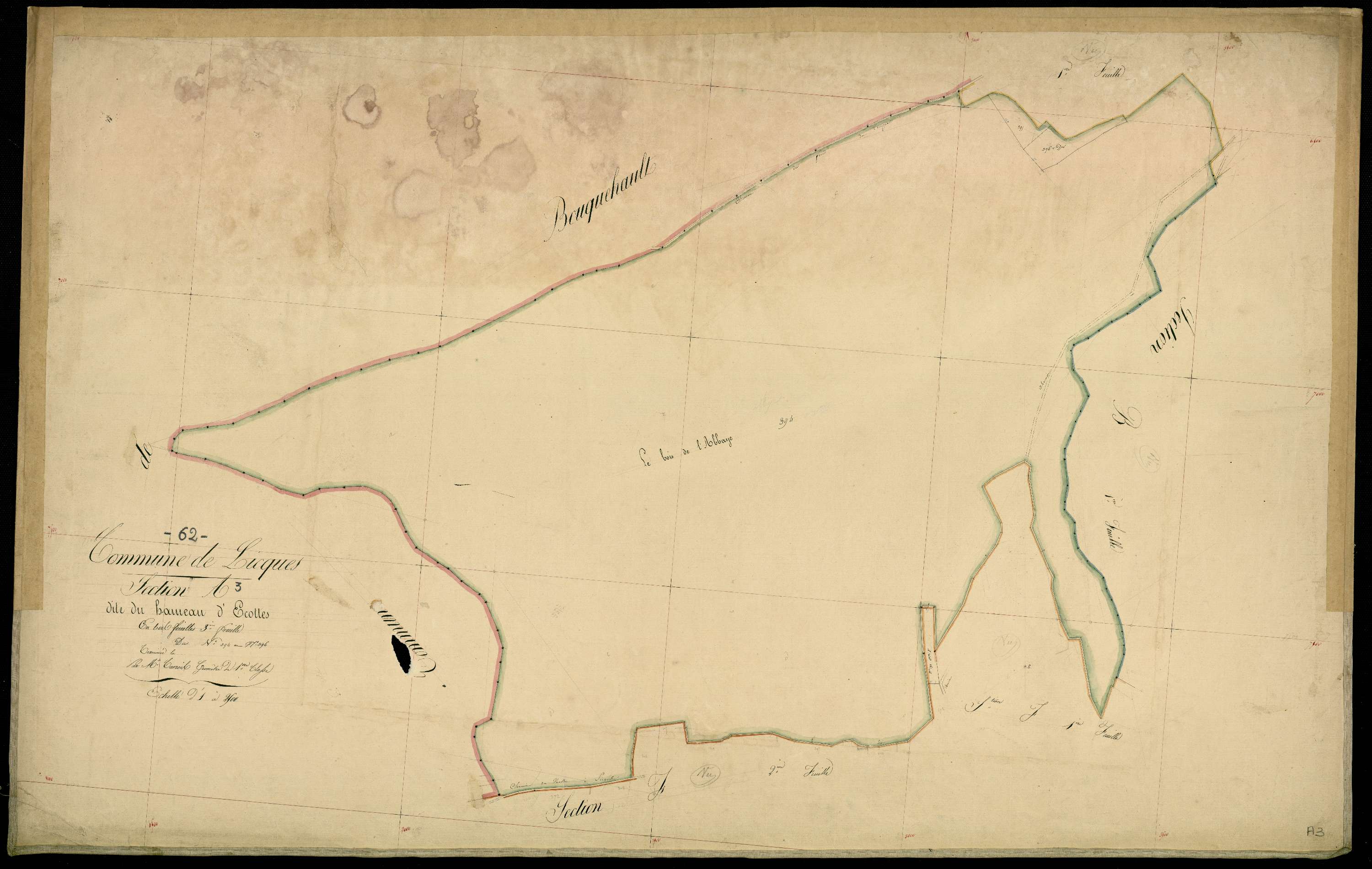 Licques - Section A, 3e feuille