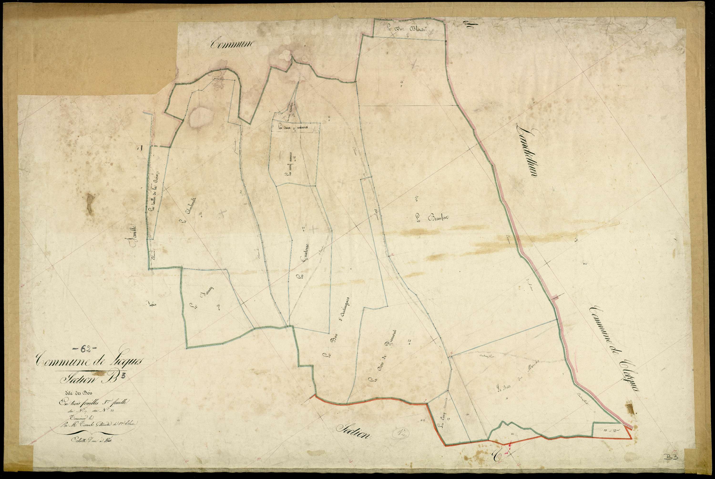 Licques - Section B, 3e feuille