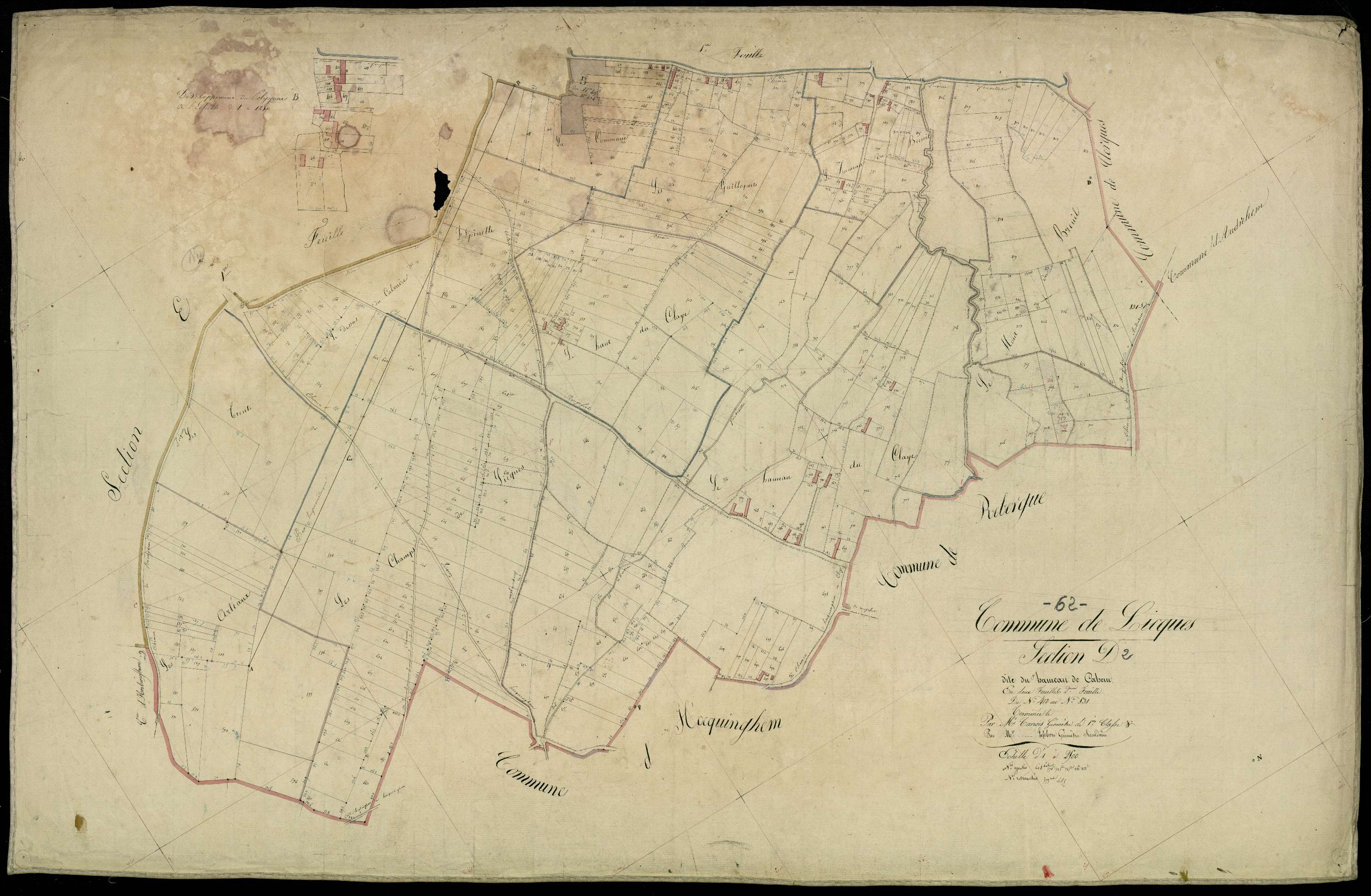 Licques - Section D, 2e feuille