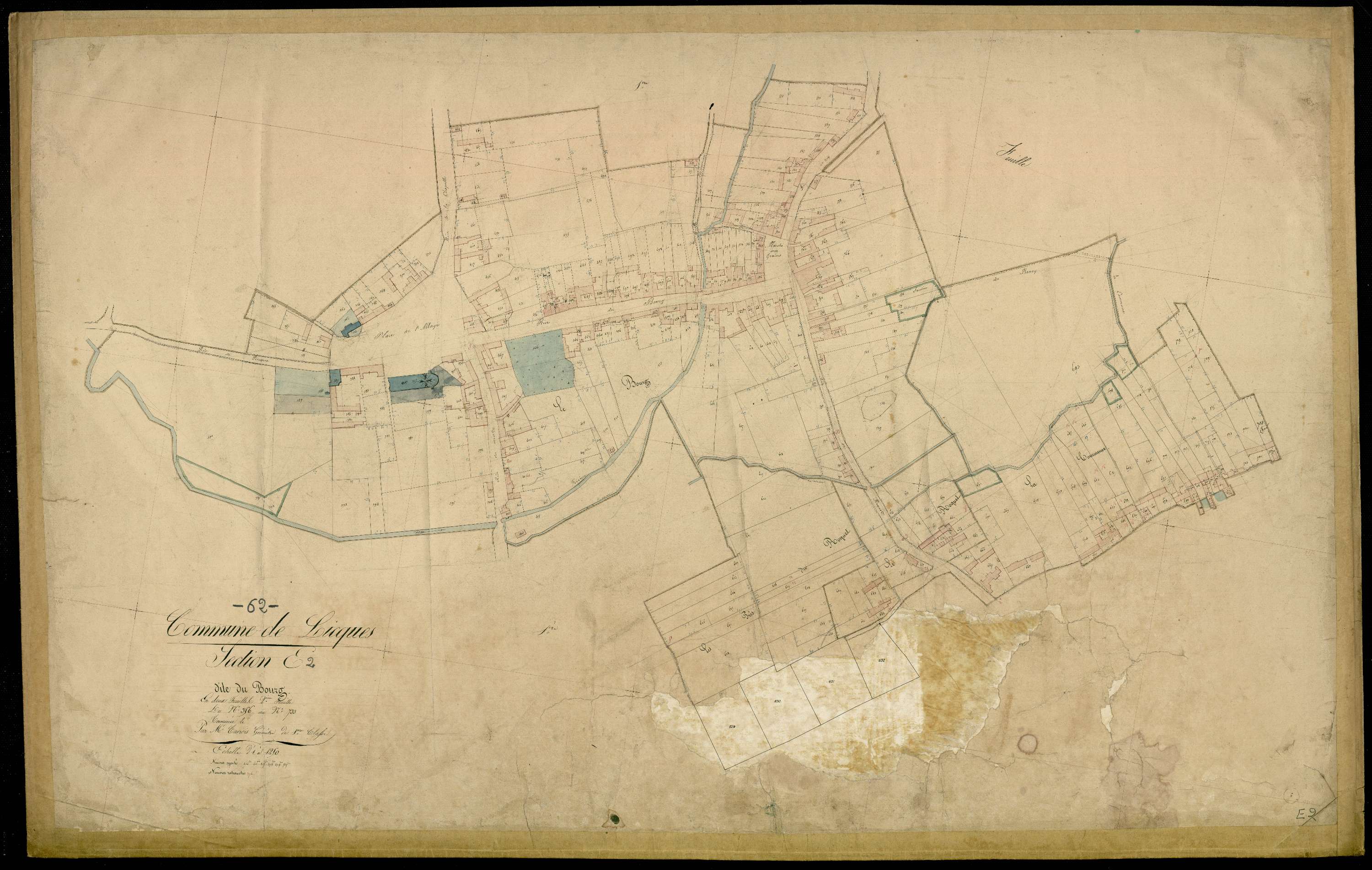 Licques - Section E, 2e feuille