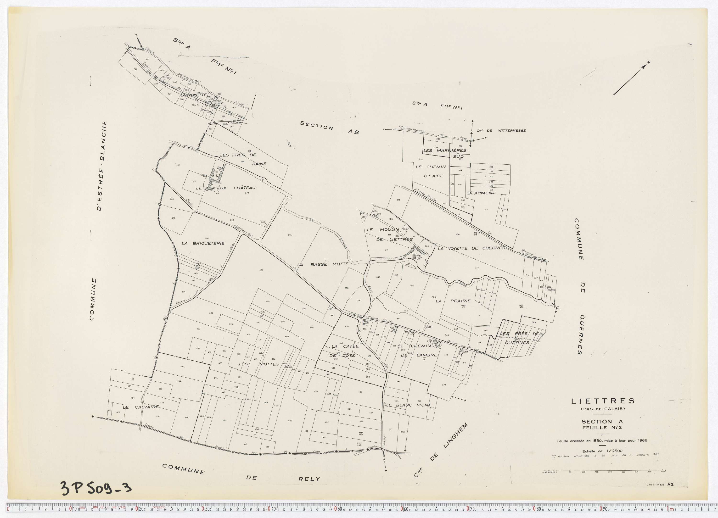 Liettres - Section A, feuille 2.