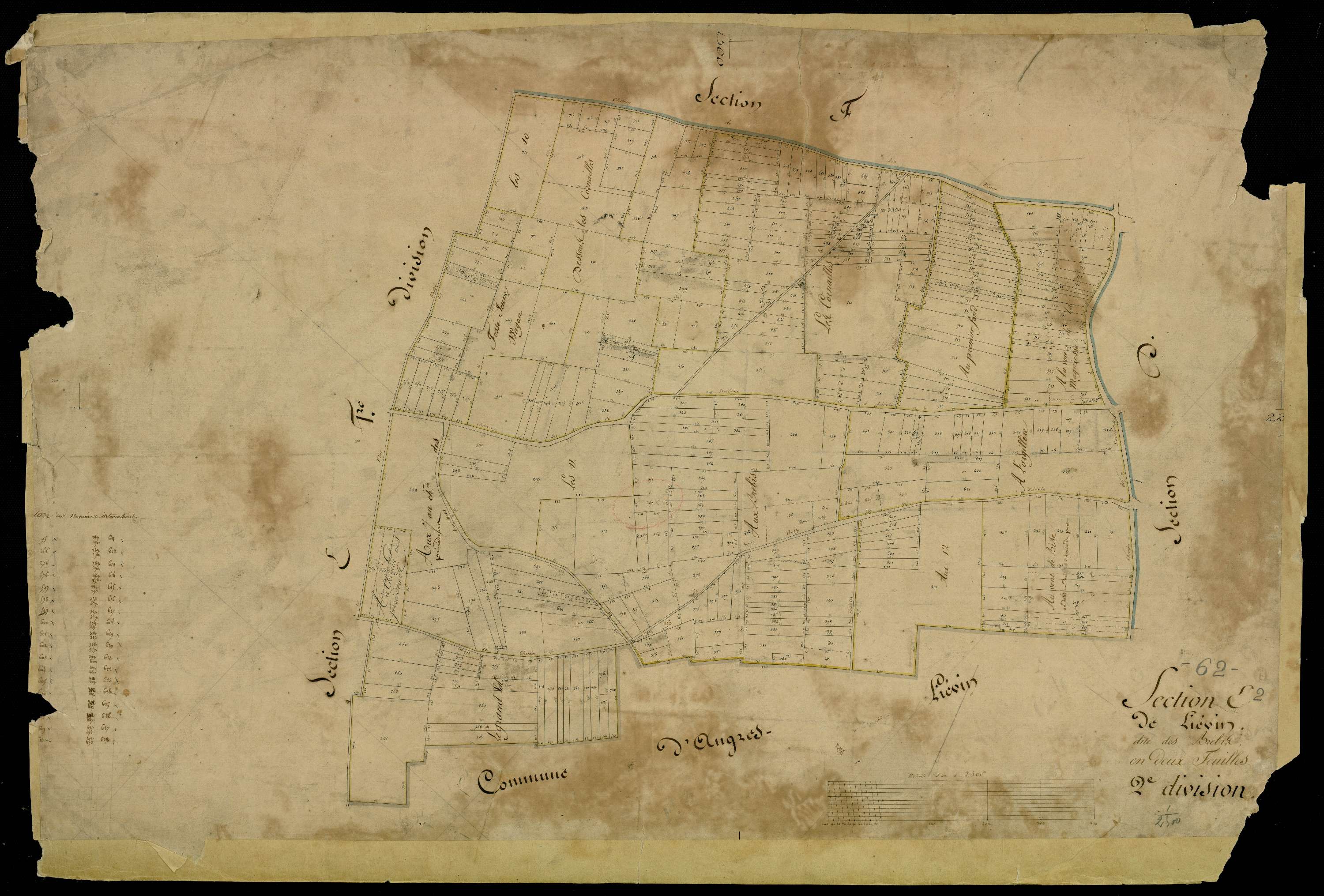 Liévin - Section E, 2e feuille