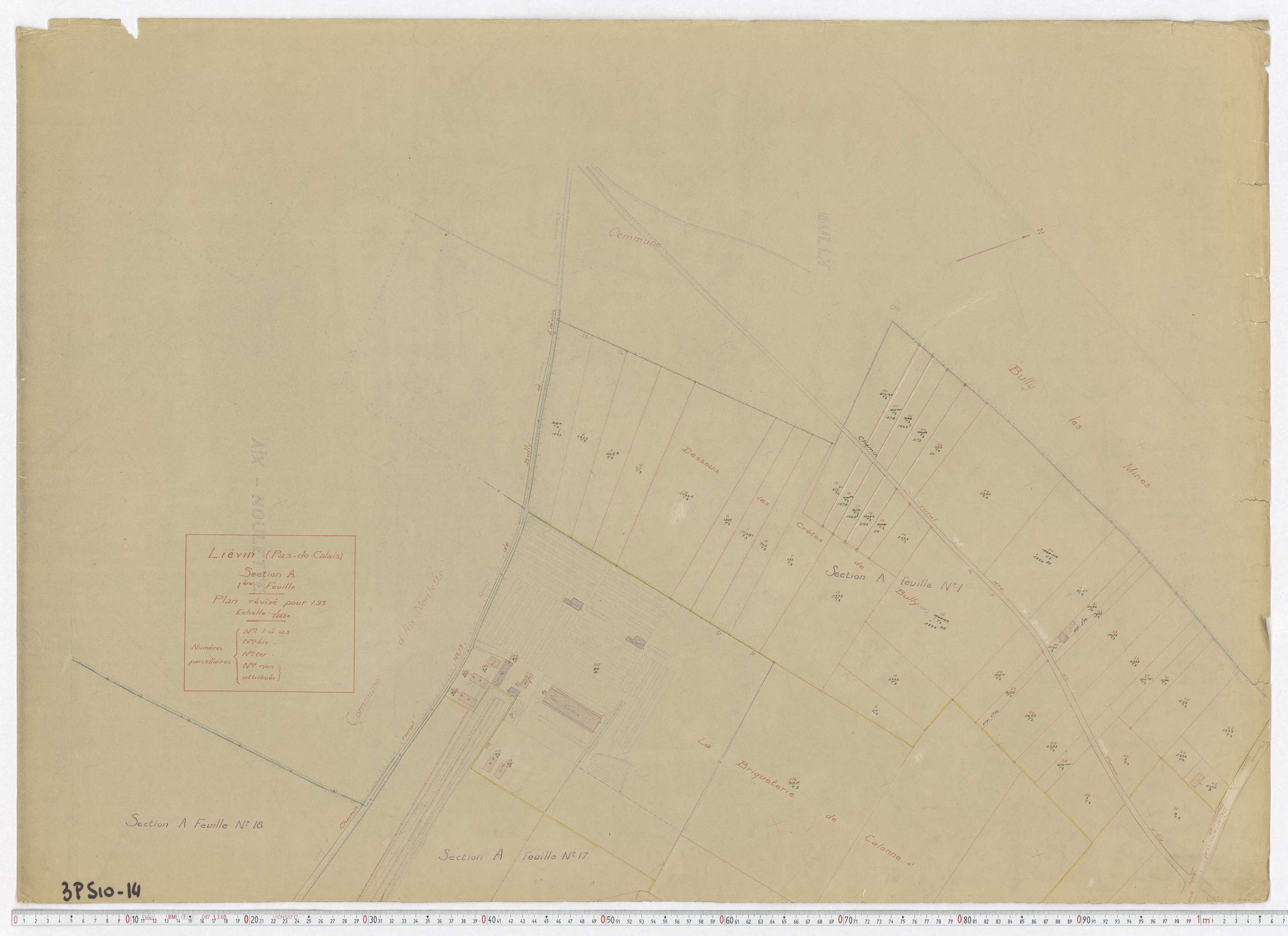 Liévin - Section A, feuille 1.