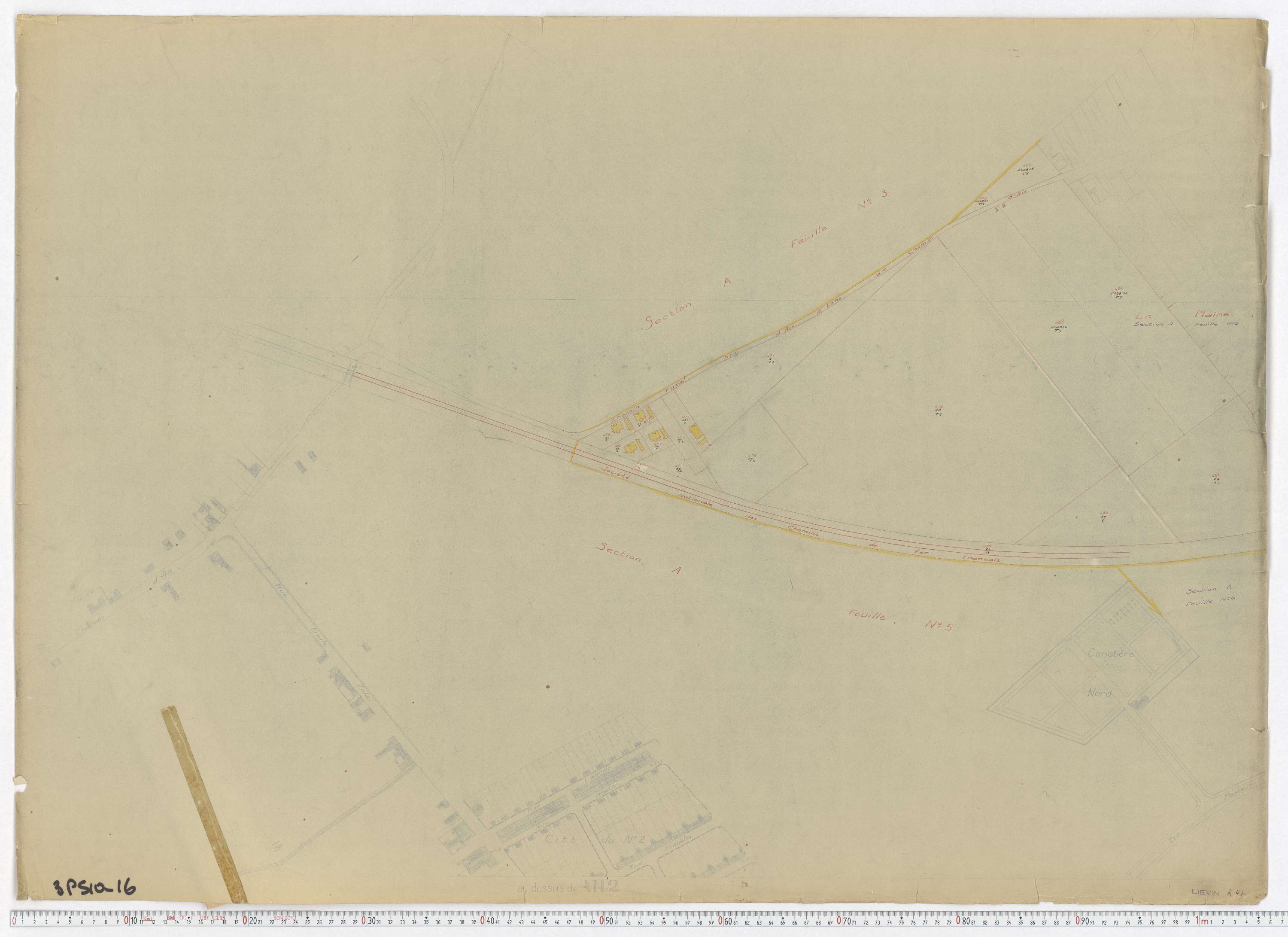Liévin - Section A, feuille 4.