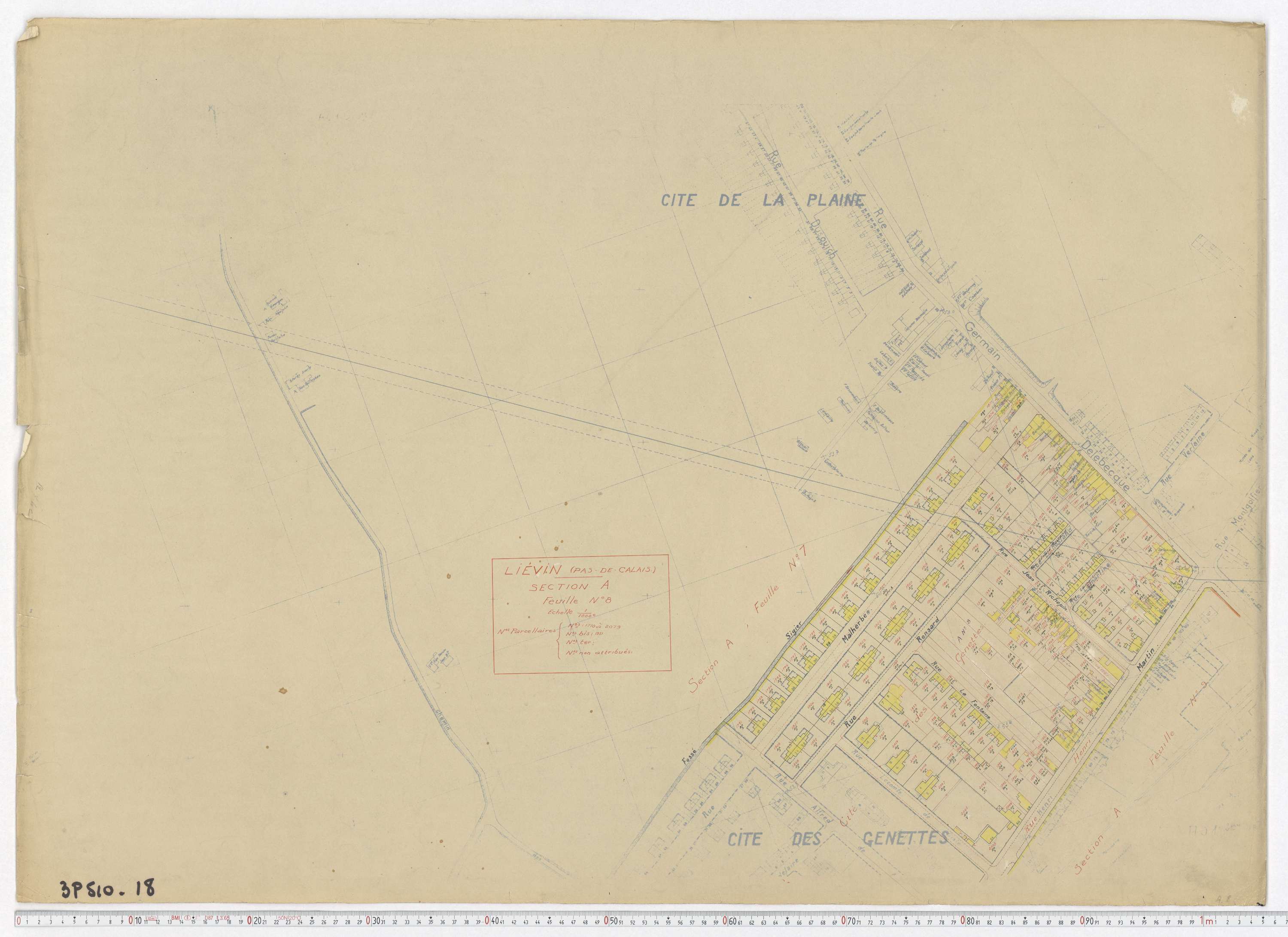 Liévin - Section A, feuille 8.