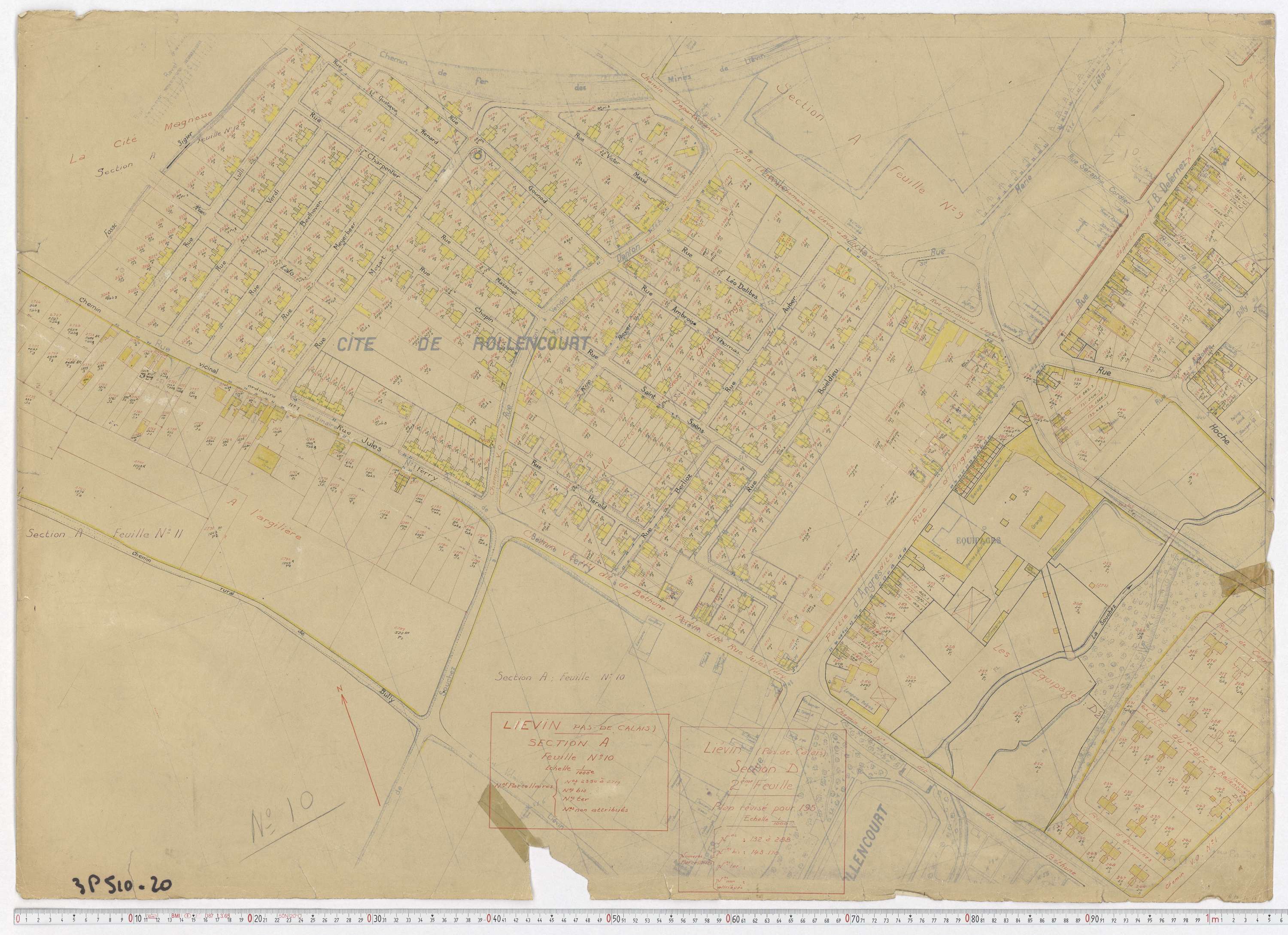 Liévin - Section A, feuille 10.