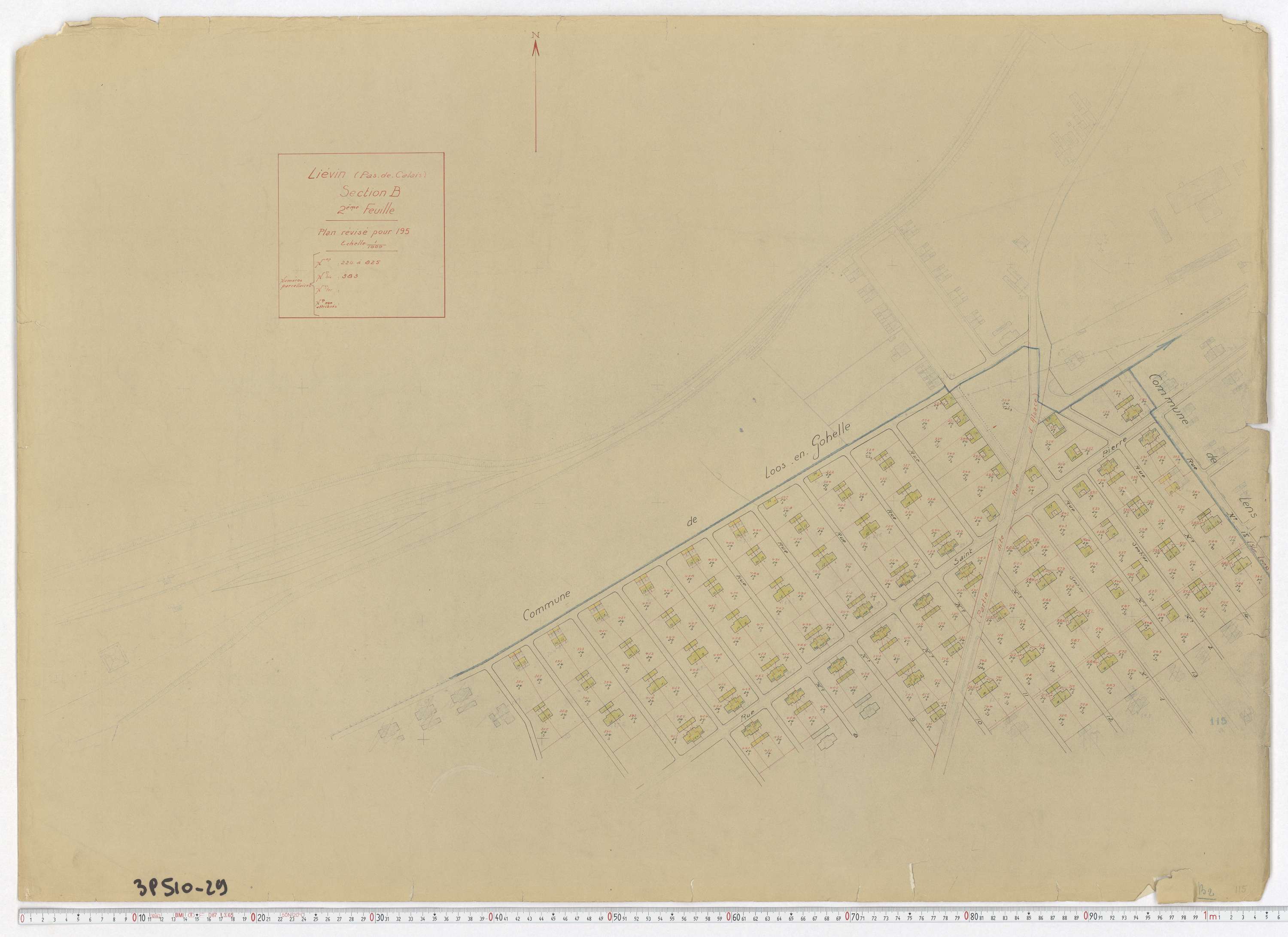 Liévin - Section B, feuille 2.