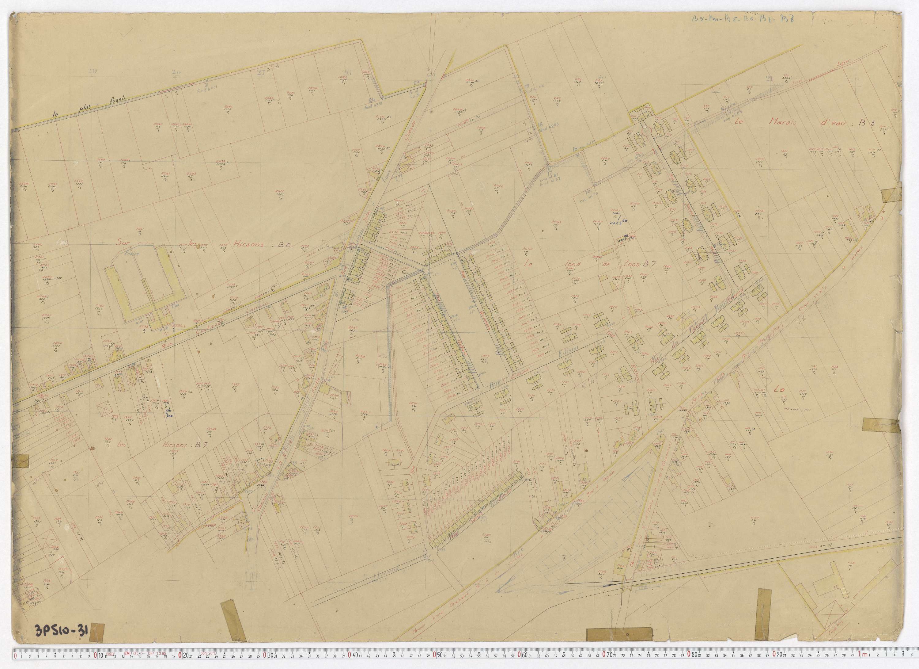 Liévin - Section B, feuille 3.