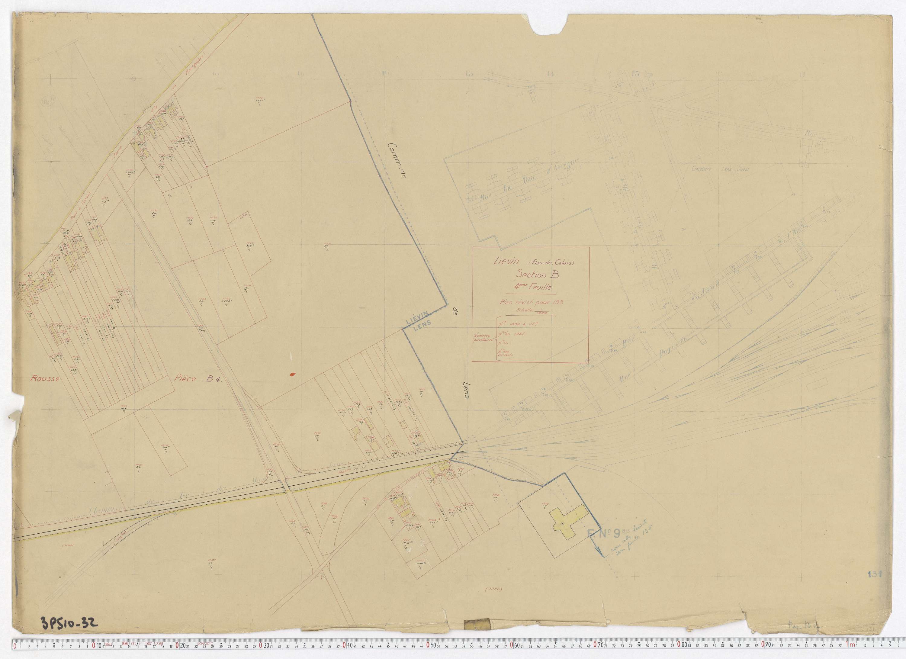 Liévin - Section B, feuille 4.