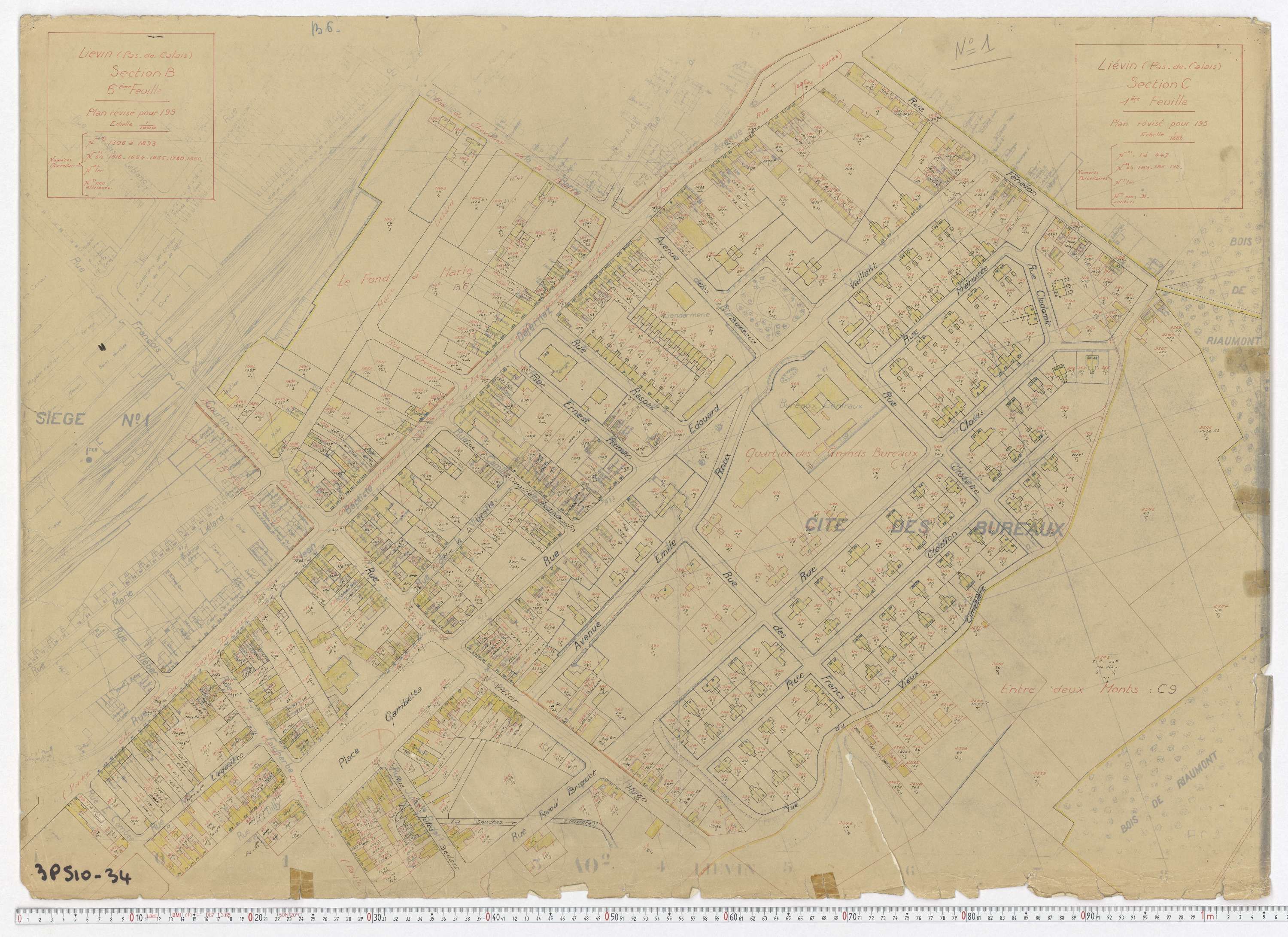Liévin - Section B, feuille 6.
