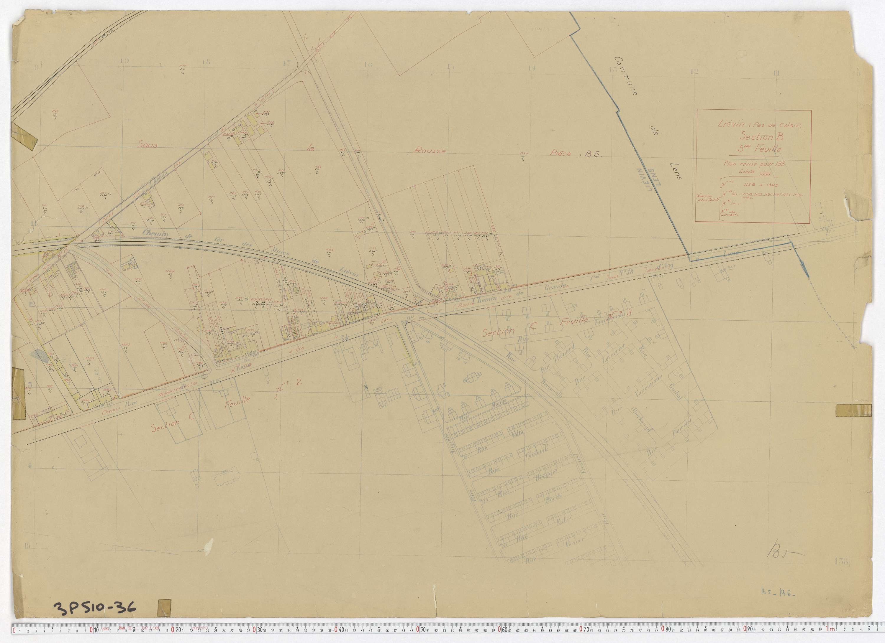 Liévin - Section B, feuille 5.