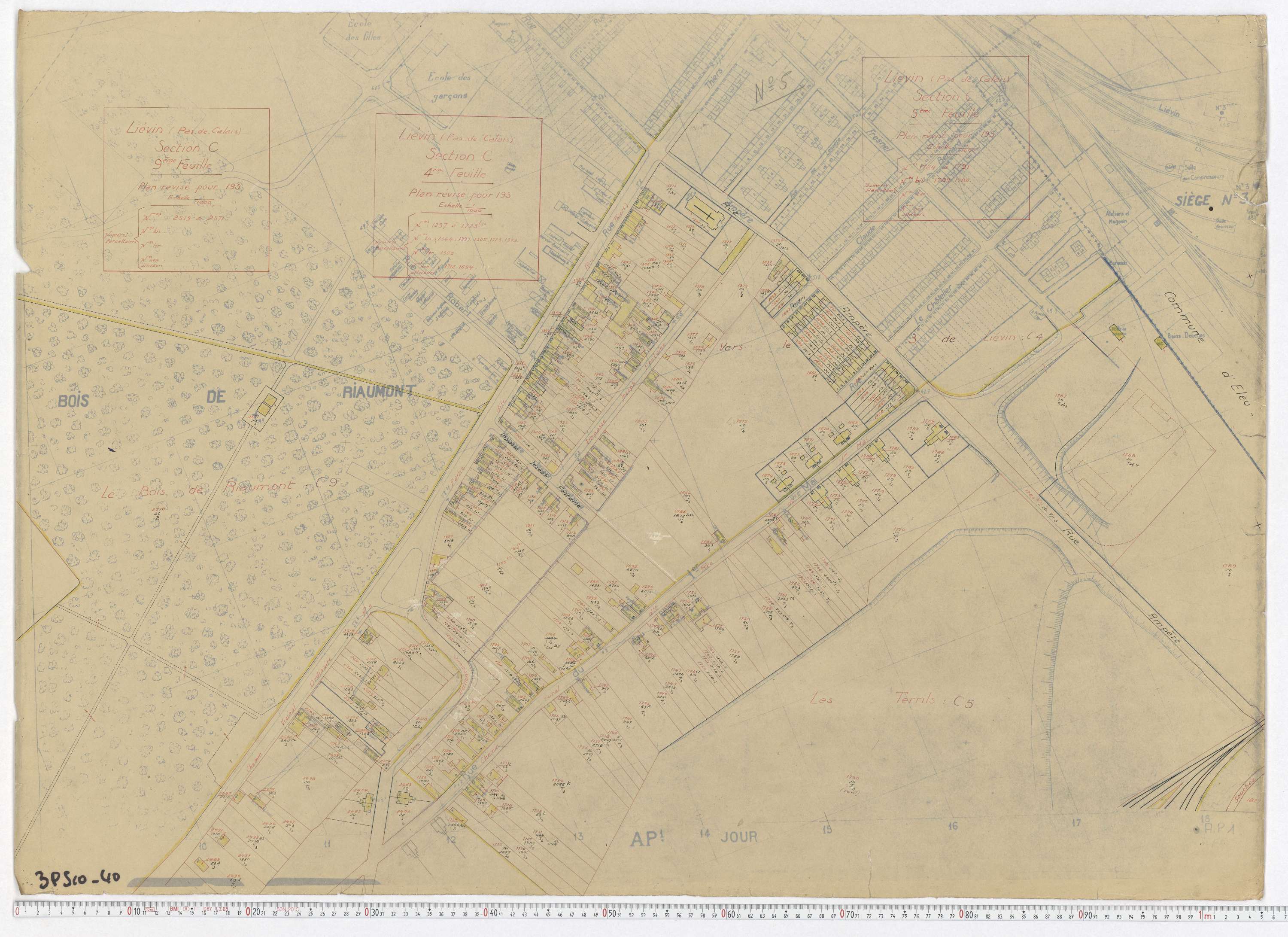 Liévin - Section C, feuille 4.