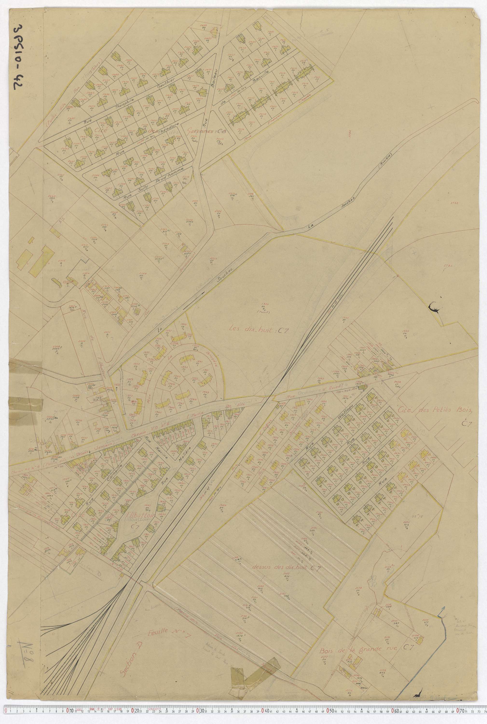 Liévin - Section C, feuille 7.