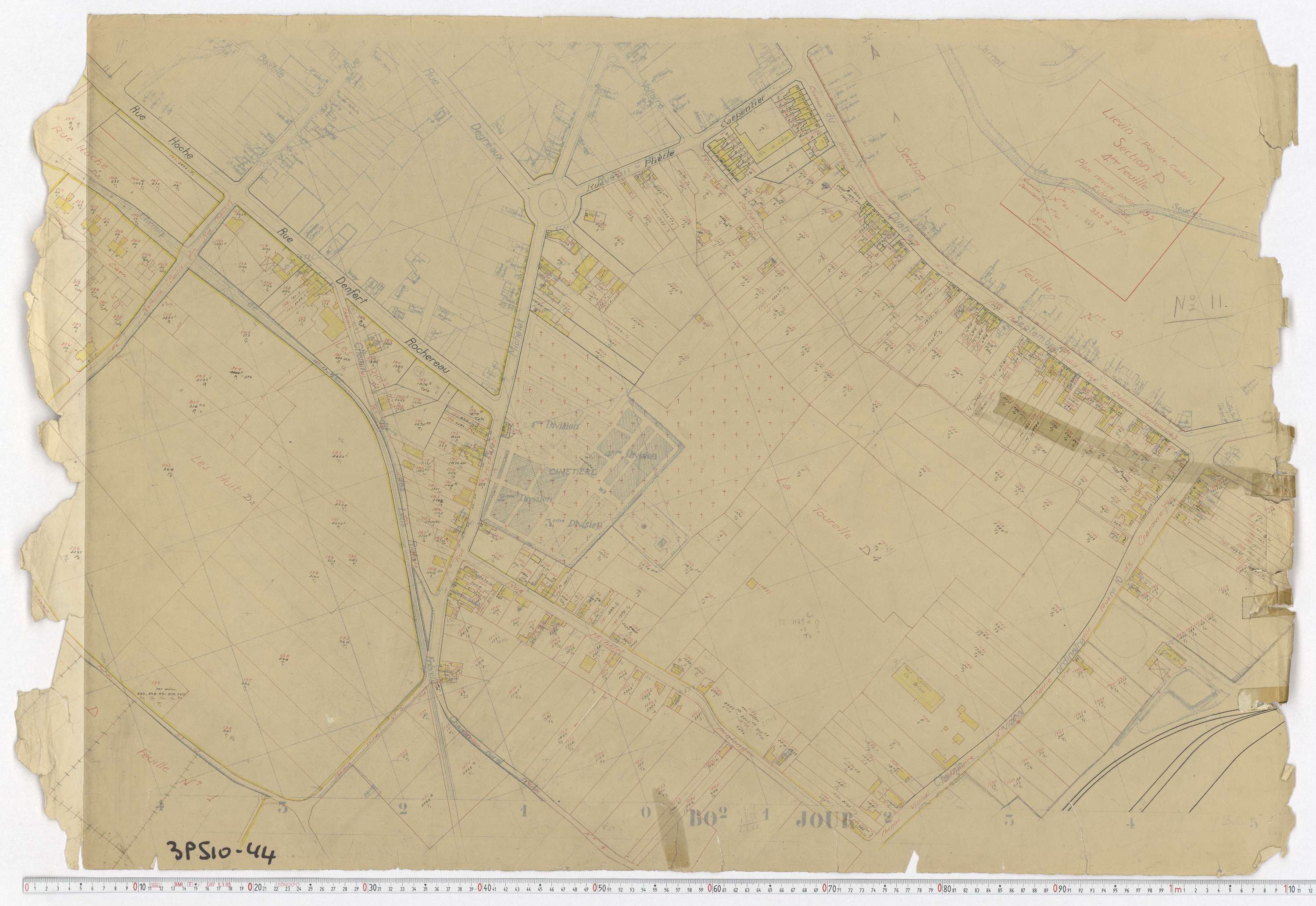 Liévin - Section D, feuille 4.