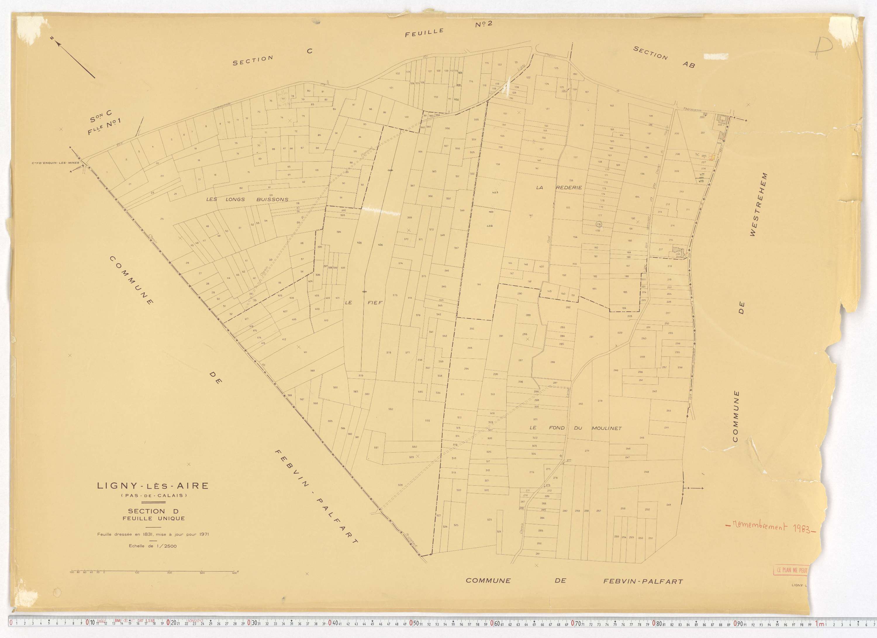 Ligny-lès-Aire - Section D.