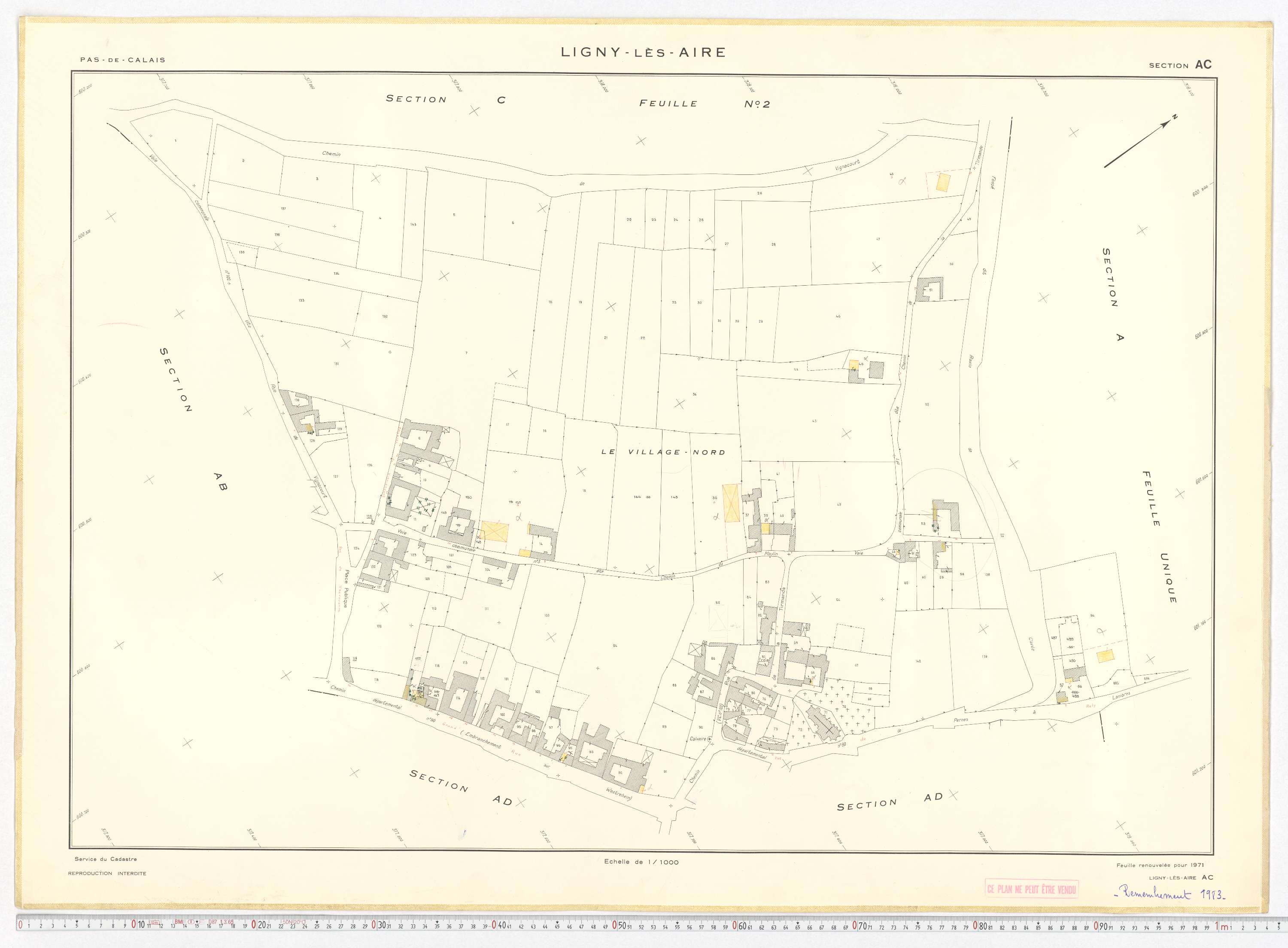 Ligny-lès-Aire - Section AC.
