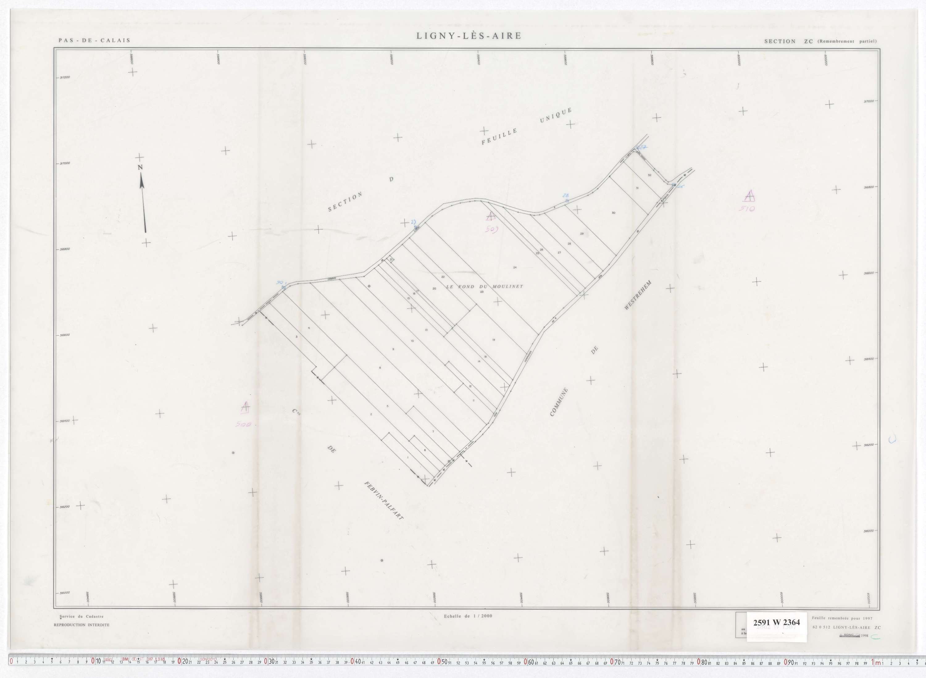 Ligny-lès-Aire - Section ZC.
