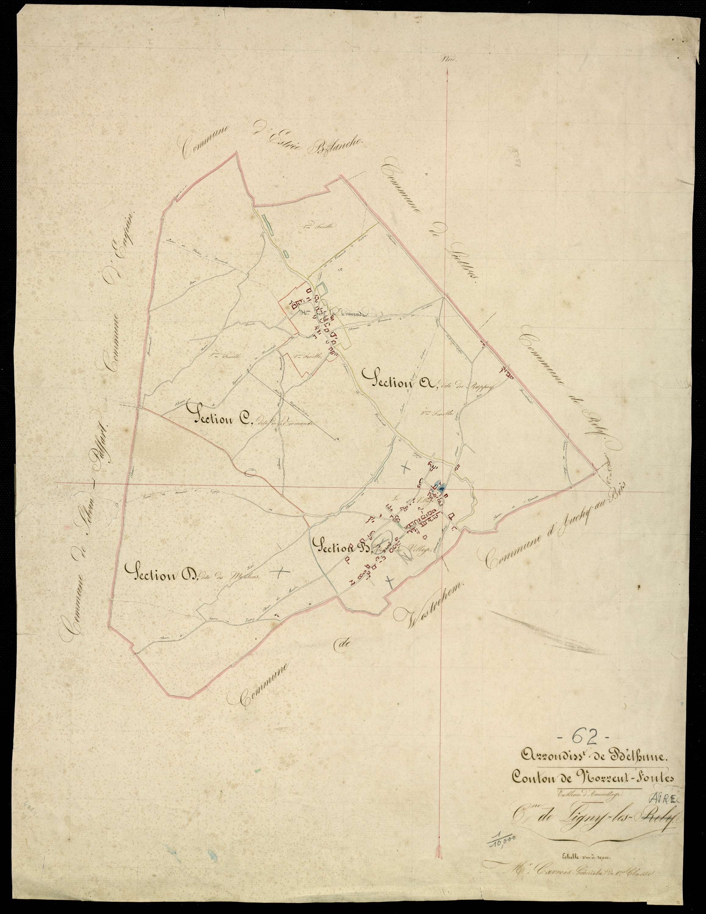Ligny-lès-Aire - Tableau d'assemblage