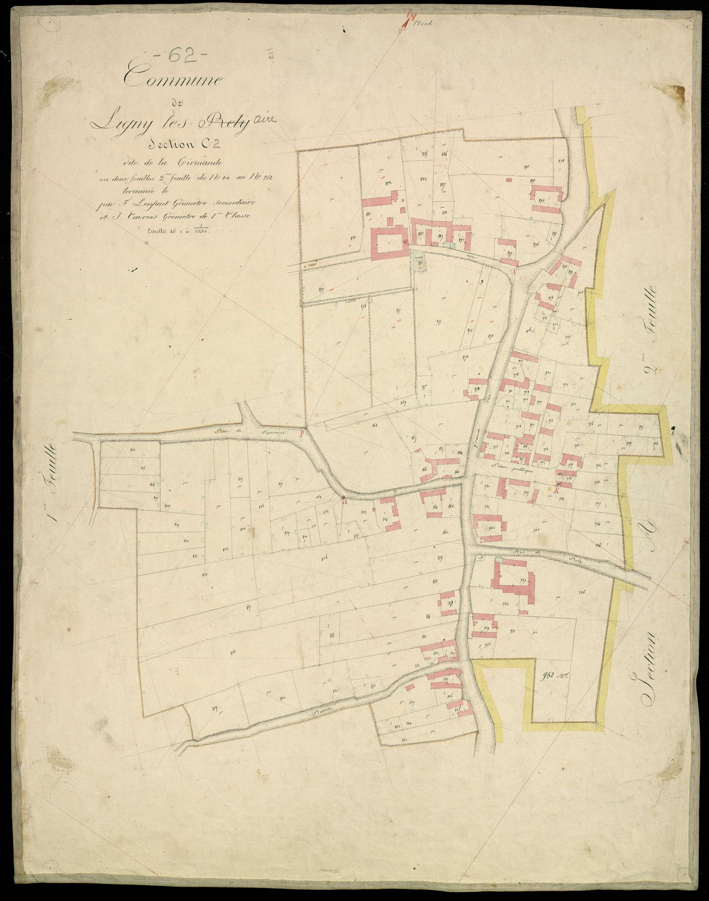 Ligny-lès-Aire - Section C, 2e feuille