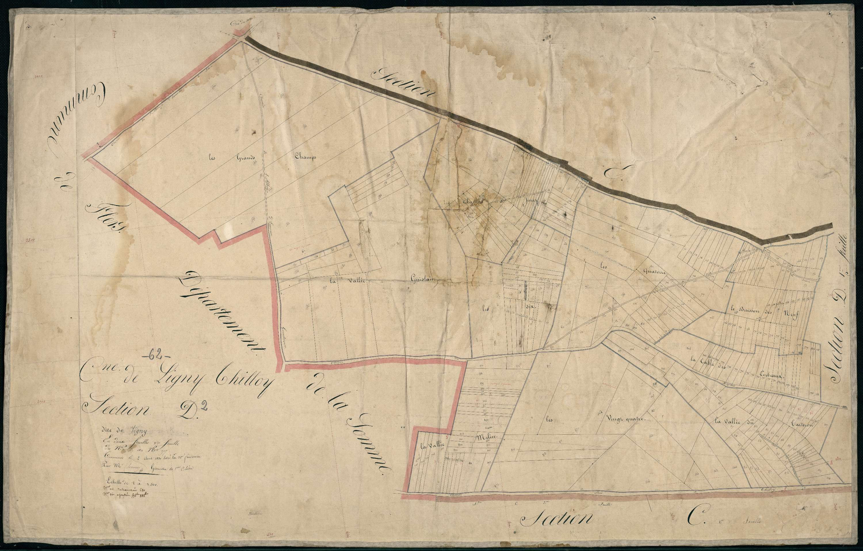 Ligny-Thilloy - Section D, 2e feuille