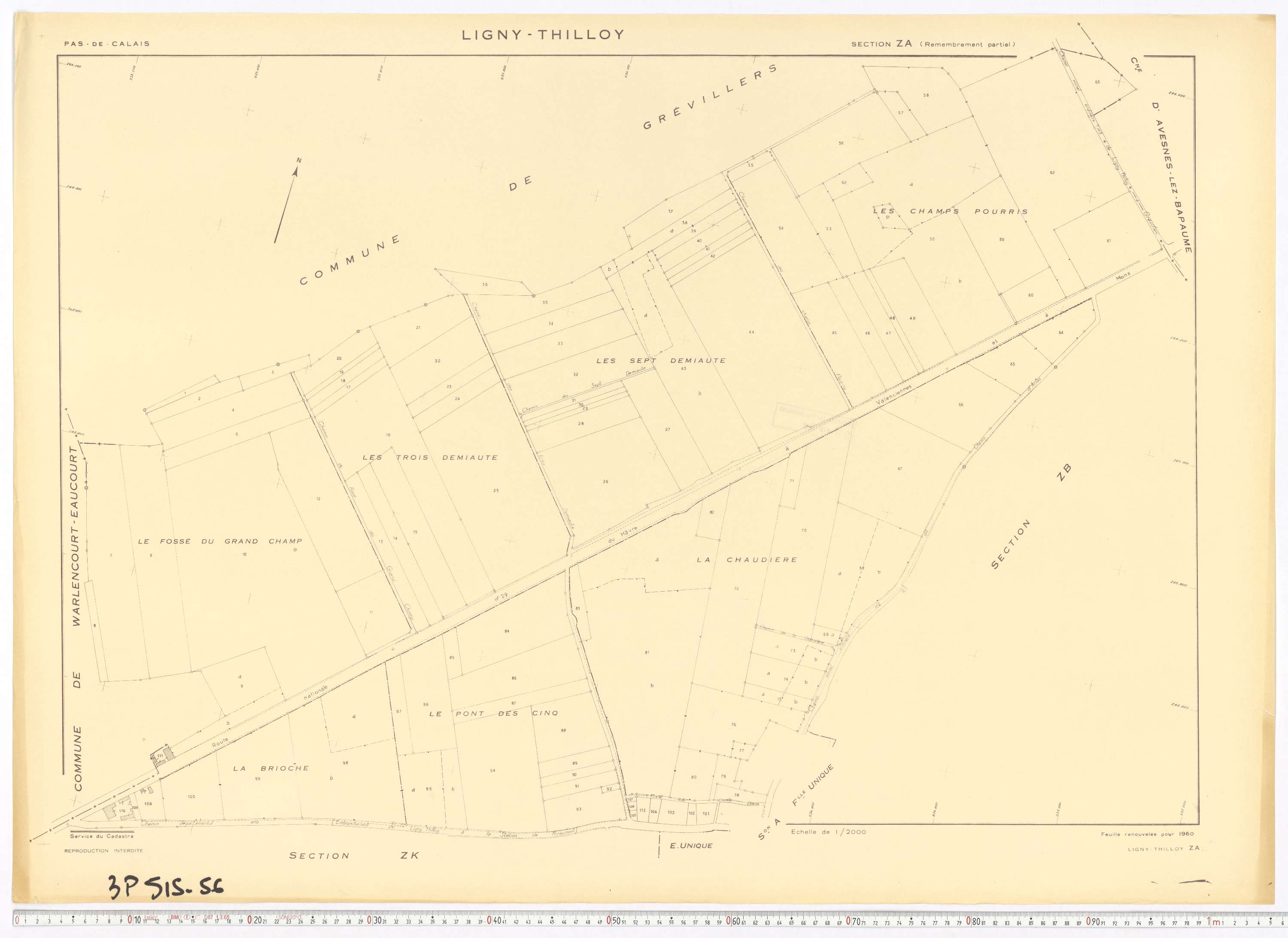 Ligny-Thilloy - Section ZA.
