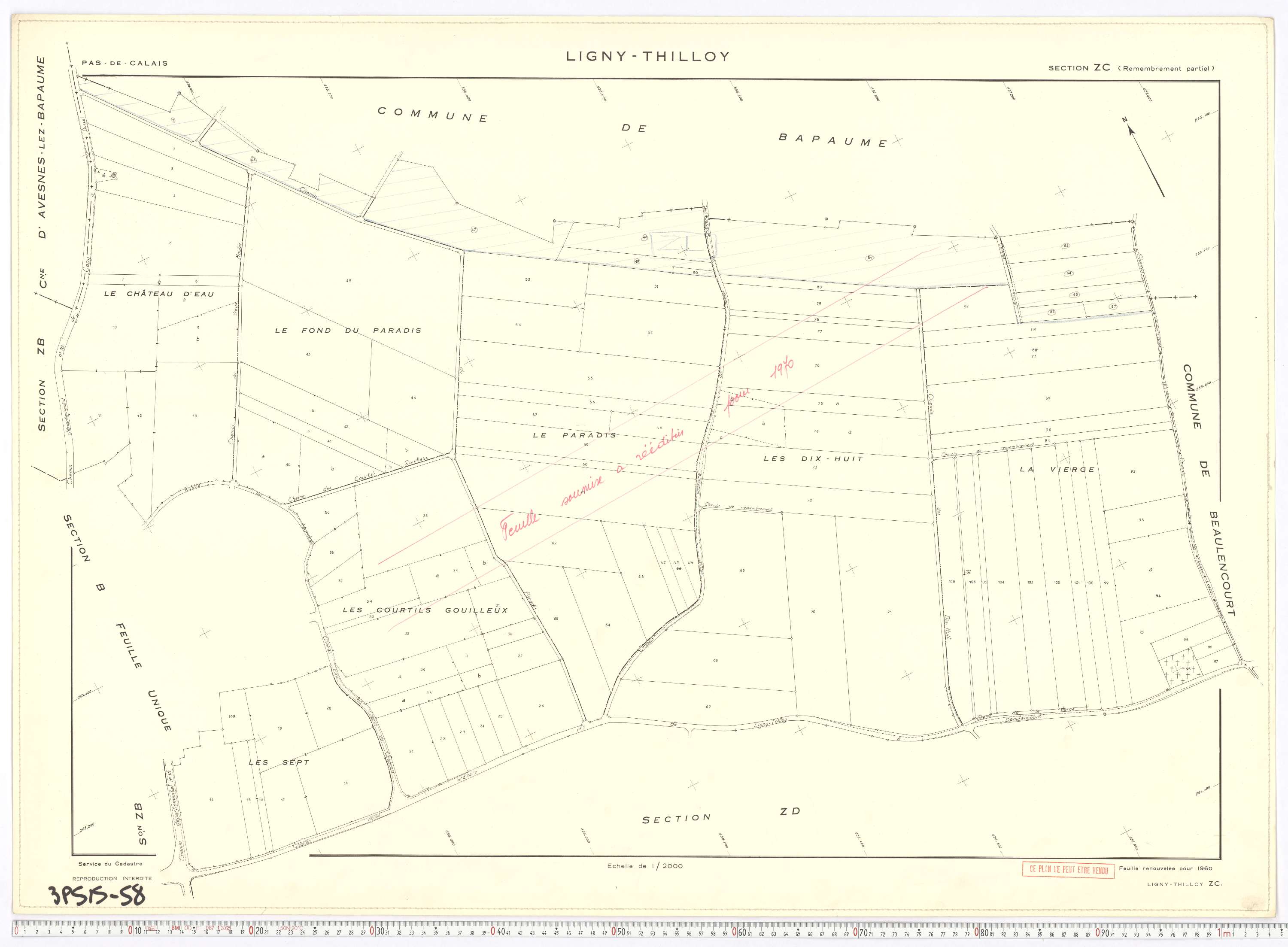 Ligny-Thilloy - Section ZC.