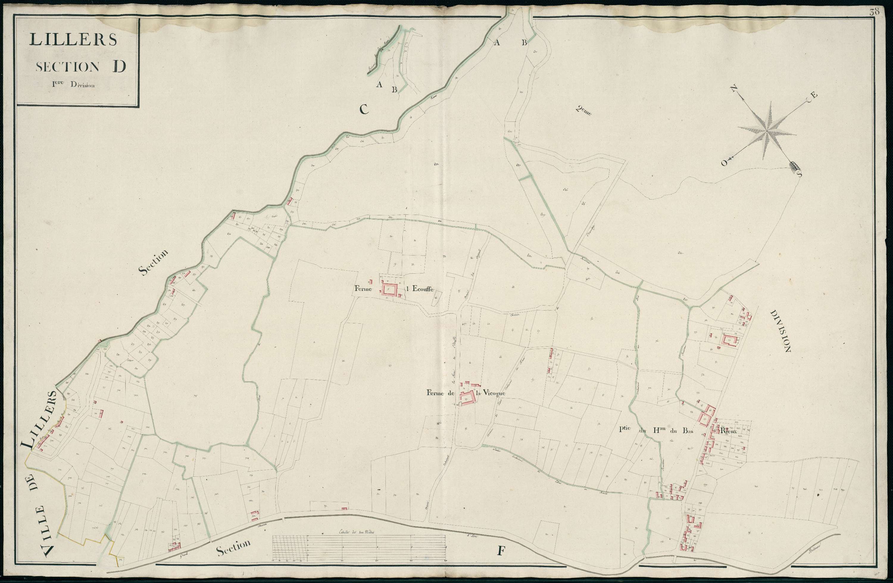 Lillers - Section D, 1re feuille